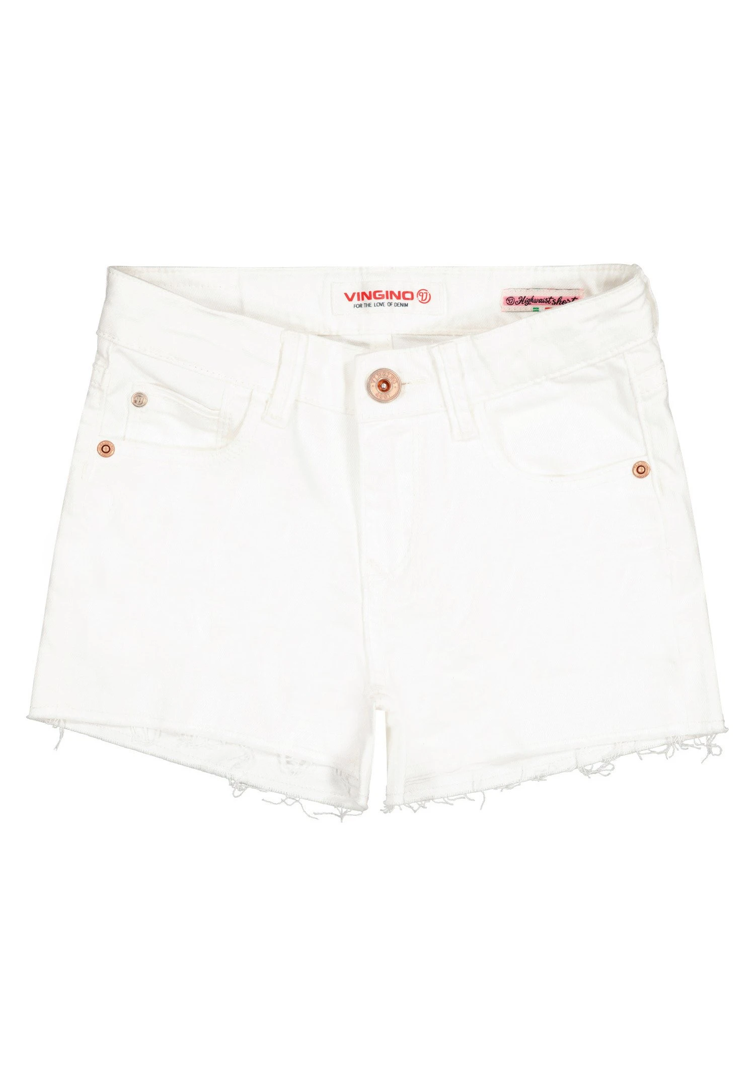Vingino Daizy - Jeansshort - White Denim 4 Vingino Daizy - Jeansshort - White Denim - Afbeelding 4