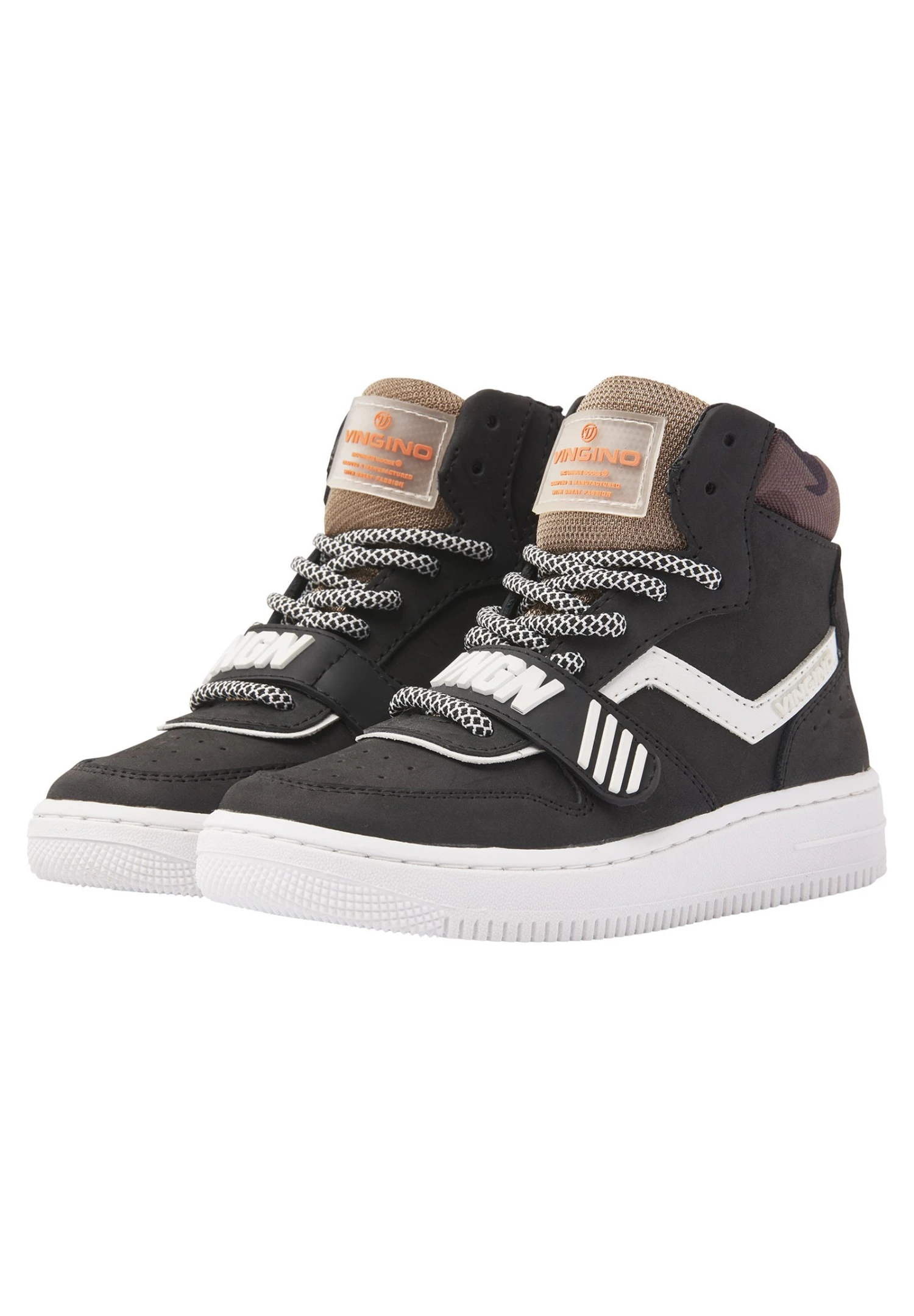 Vingino Rens Mid Vb44-1031-04 Donker - Sneakers Hoog - Dark Grey 2 Vingino Rens Mid Vb44-1031-04 Donker - Sneakers Hoog - Dark Grey - Afbeelding 2