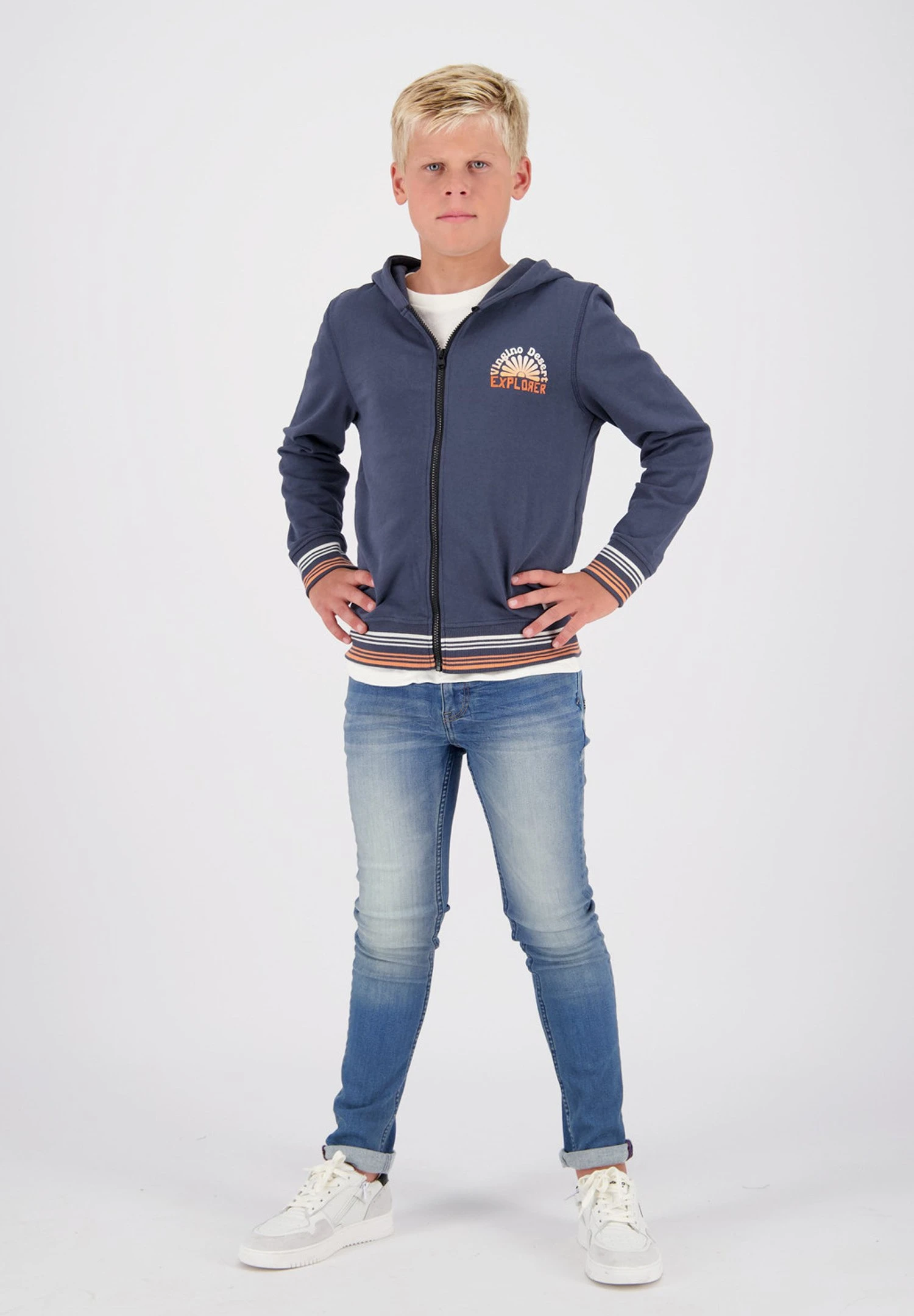 Vingino Amos- Slim Fit Jeans - Blue Vintage 1 Vingino Amos- Slim Fit Jeans - Blue Vintage