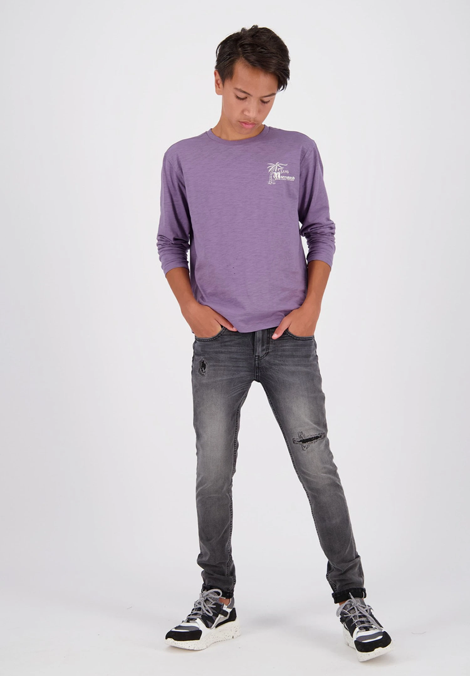 Vingino Alfons- Slim Fit Jeans - Dark Grey Vintage 1 Vingino Alfons- Slim Fit Jeans - Dark Grey Vintage