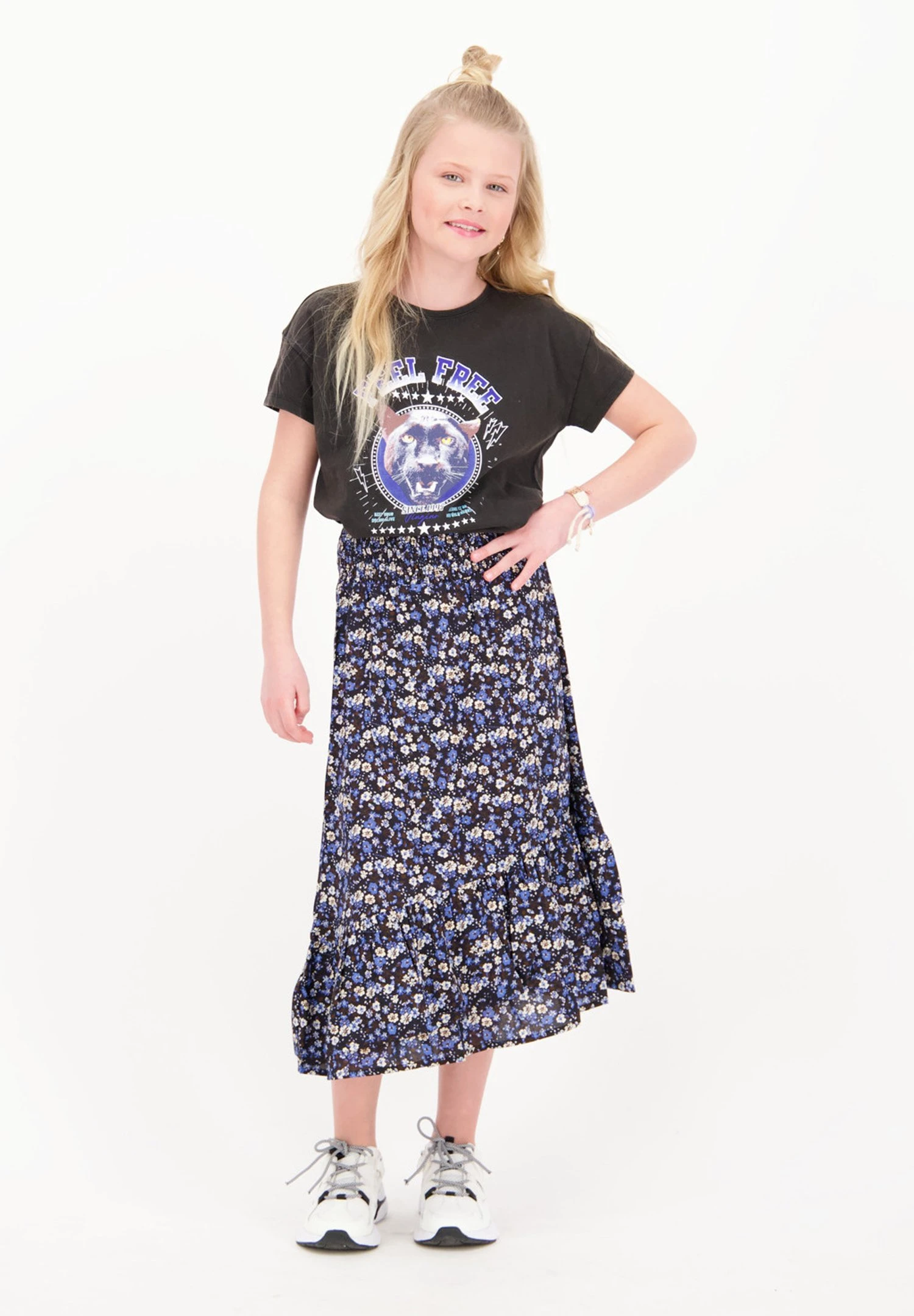 Vingino Hemly- T-Shirt Print - Washed Black 1 Vingino Hemly- T-Shirt Print - Washed Black