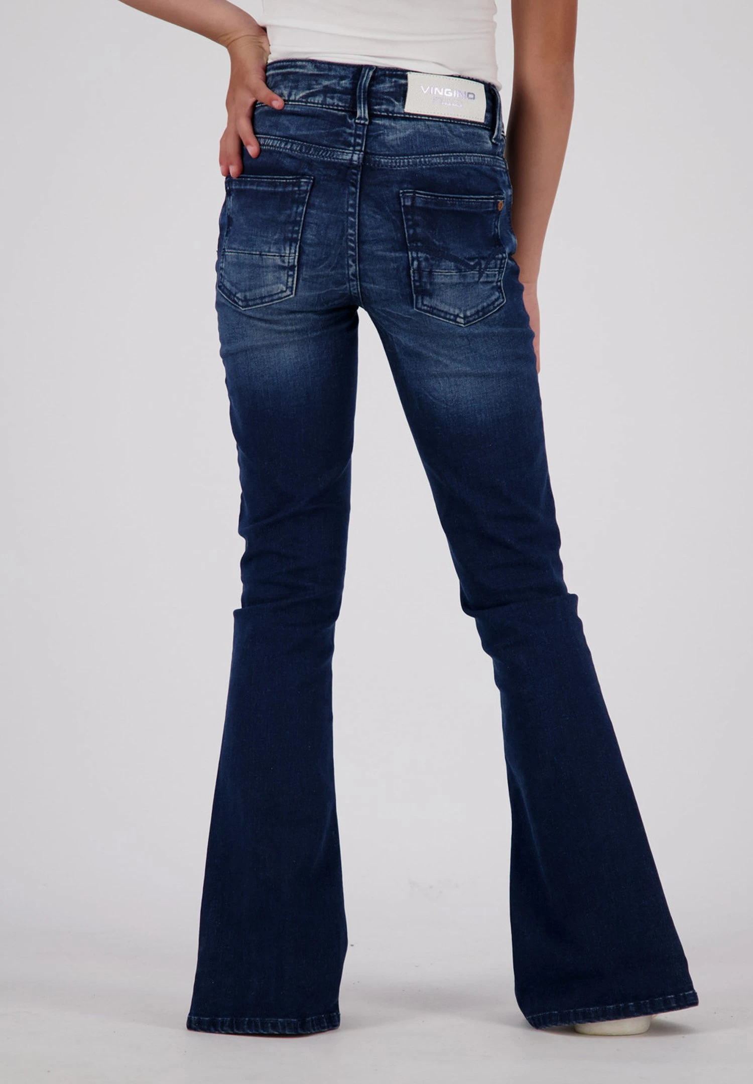 Vingino Britte Split - Bootcut Jeans - Dark Vintage 2 Vingino Britte Split - Bootcut Jeans - Dark Vintage - Afbeelding 2
