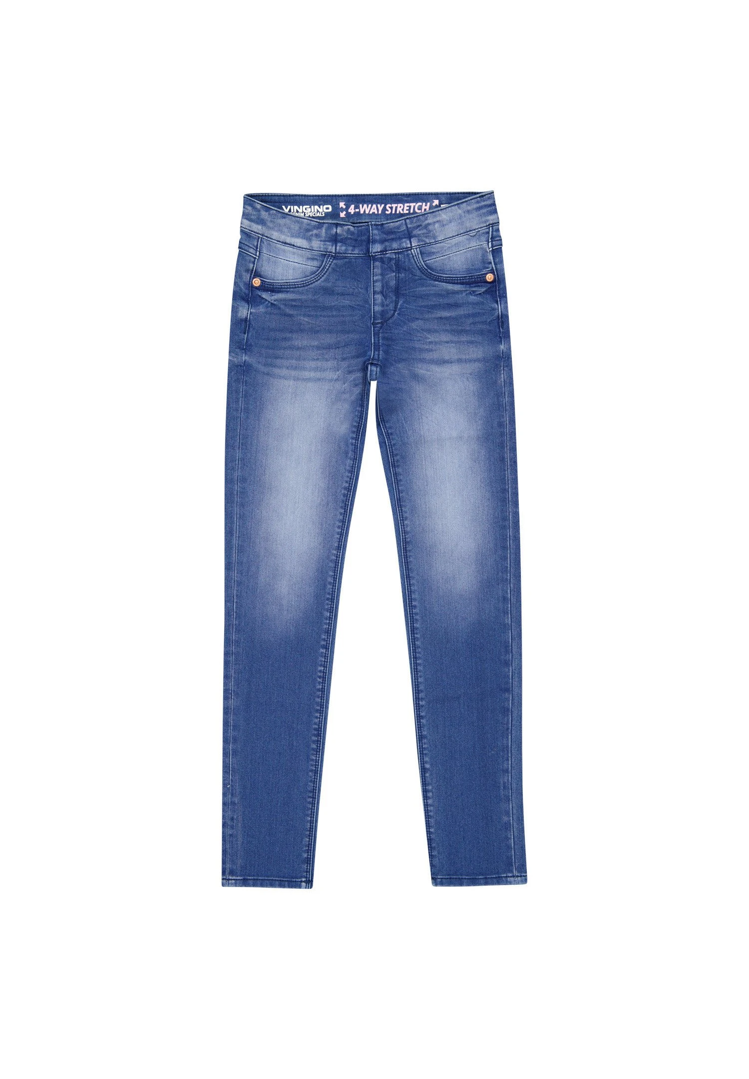 Vingino Bibine - Jeans Skinny Fit - Electric Blue 4 Vingino Bibine - Jeans Skinny Fit - Electric Blue - Afbeelding 4