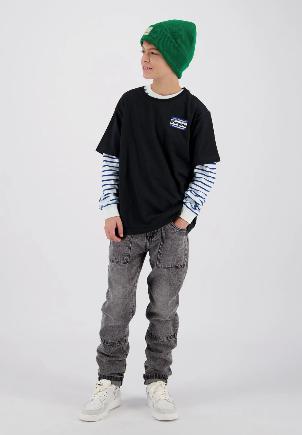 Vingino Josani - T-Shirt Print - Deep Black 1 Vingino Josani - T-Shirt Print - Deep Black