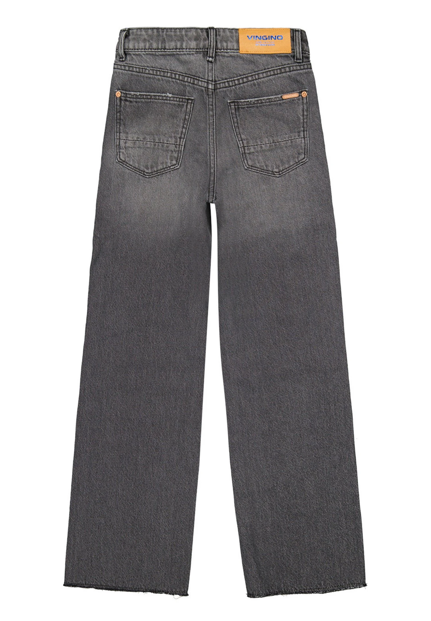 Vingino Cato Destroy- Flared Jeans - Black Vintage 5 Vingino Cato Destroy- Flared Jeans - Black Vintage - Afbeelding 5