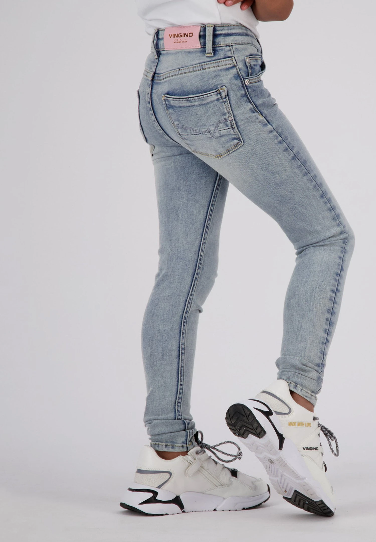 Vingino Belize - Jeans Skinny Fit - Light Vintage 3 Vingino Belize - Jeans Skinny Fit - Light Vintage - Afbeelding 3