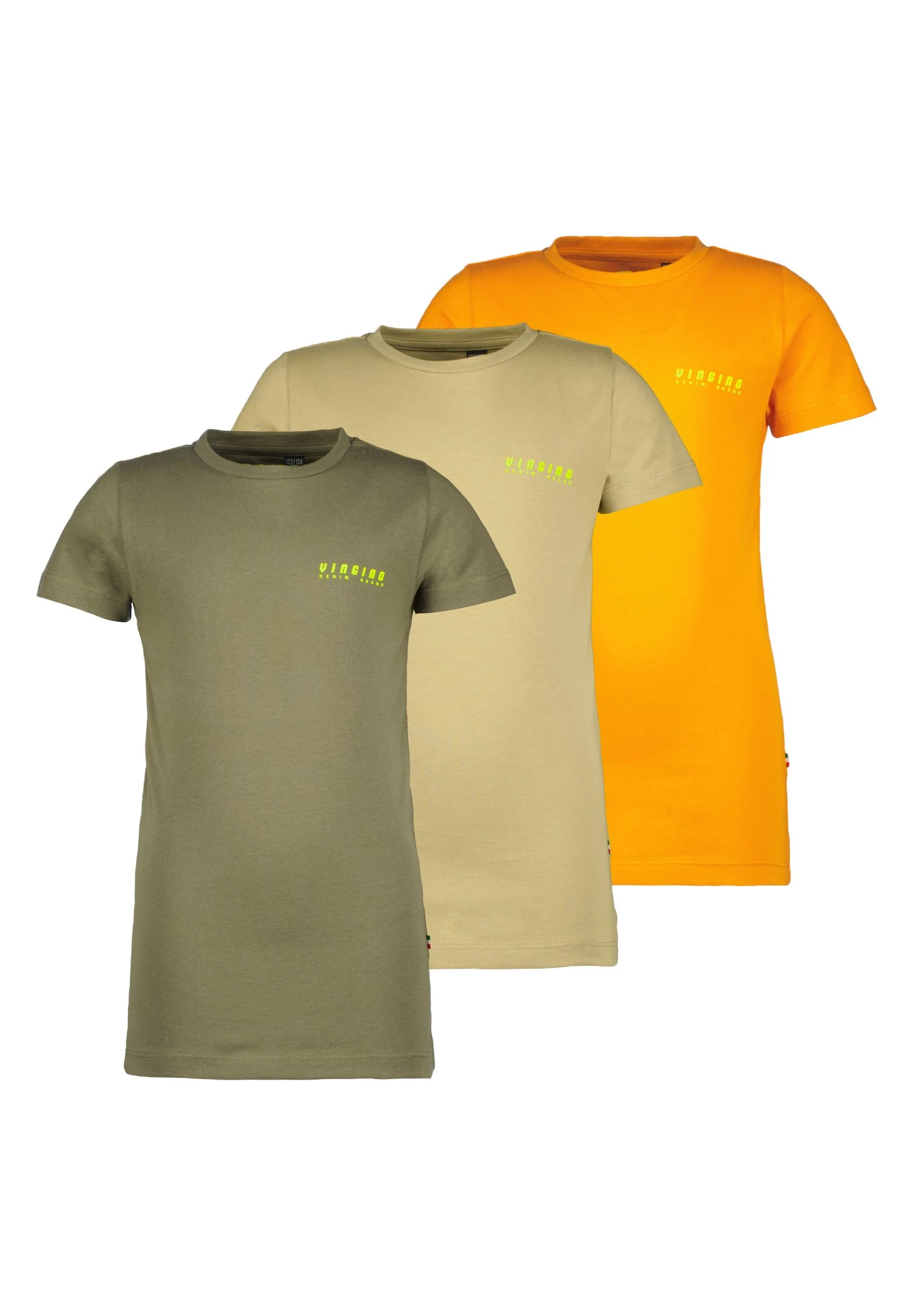 Vingino Shortsleeve 3 Pack- T-Shirt Print - Multicolor Army Green 4 Vingino Shortsleeve 3 Pack- T-Shirt Print - Multicolor Army Green - Afbeelding 4