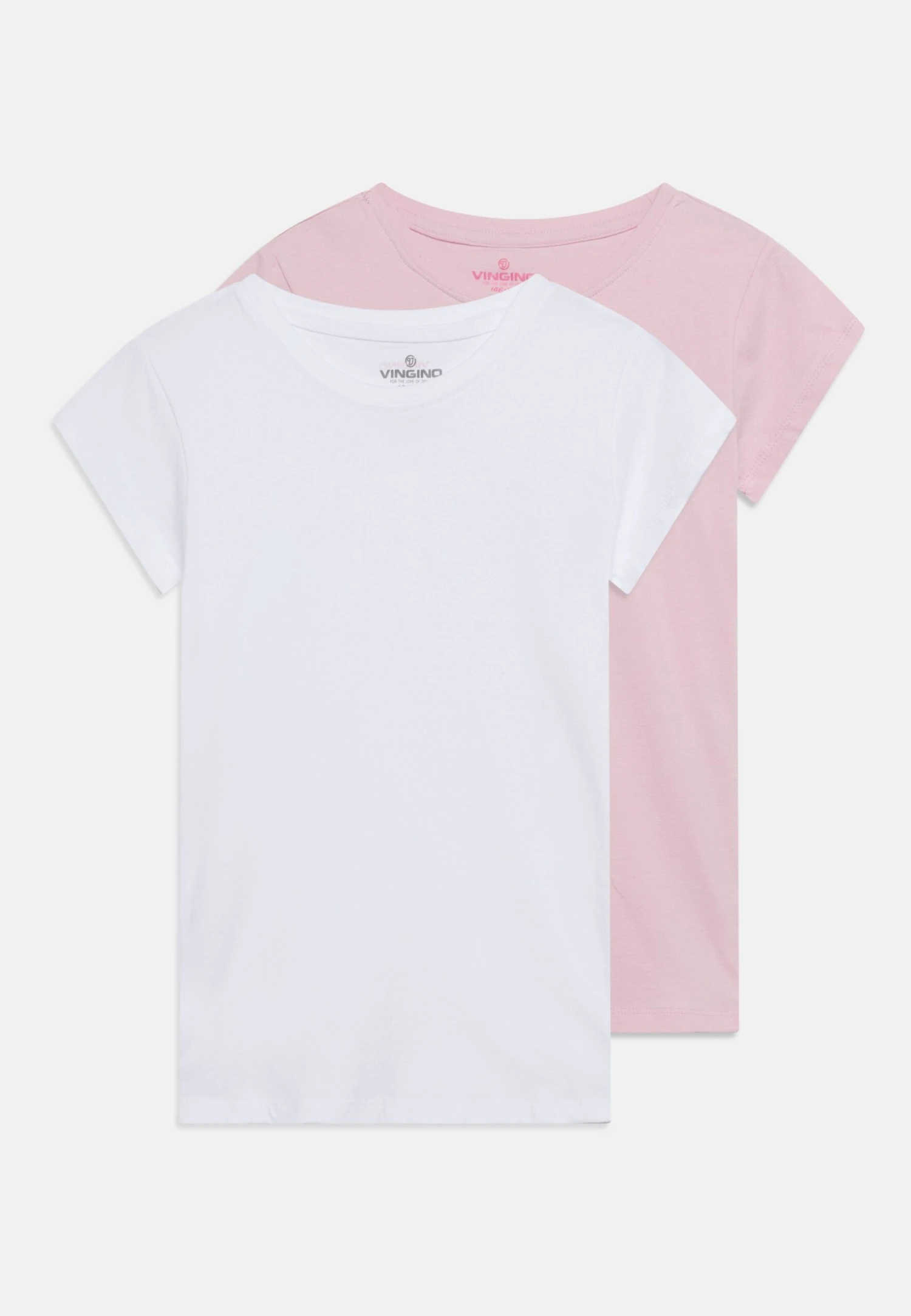 Vingino 2 Pack - T-Shirt Basic - Multicolor/Pink 1 Vingino 2 Pack - T-Shirt Basic - Multicolor/Pink