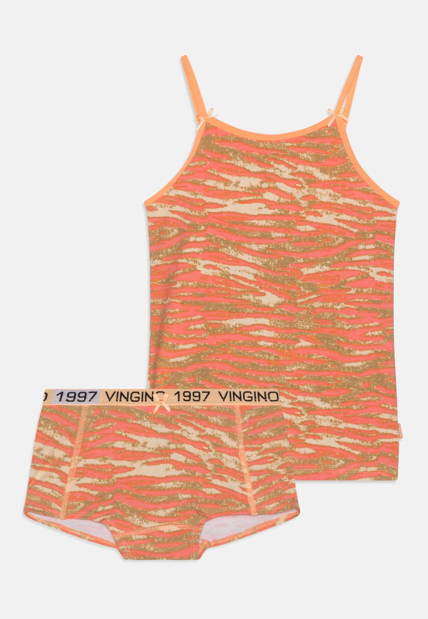 Vingino Zebra Singlet - Ondergoedset - Light Neon Orange 1 Vingino Zebra Singlet - Ondergoedset - Light Neon Orange