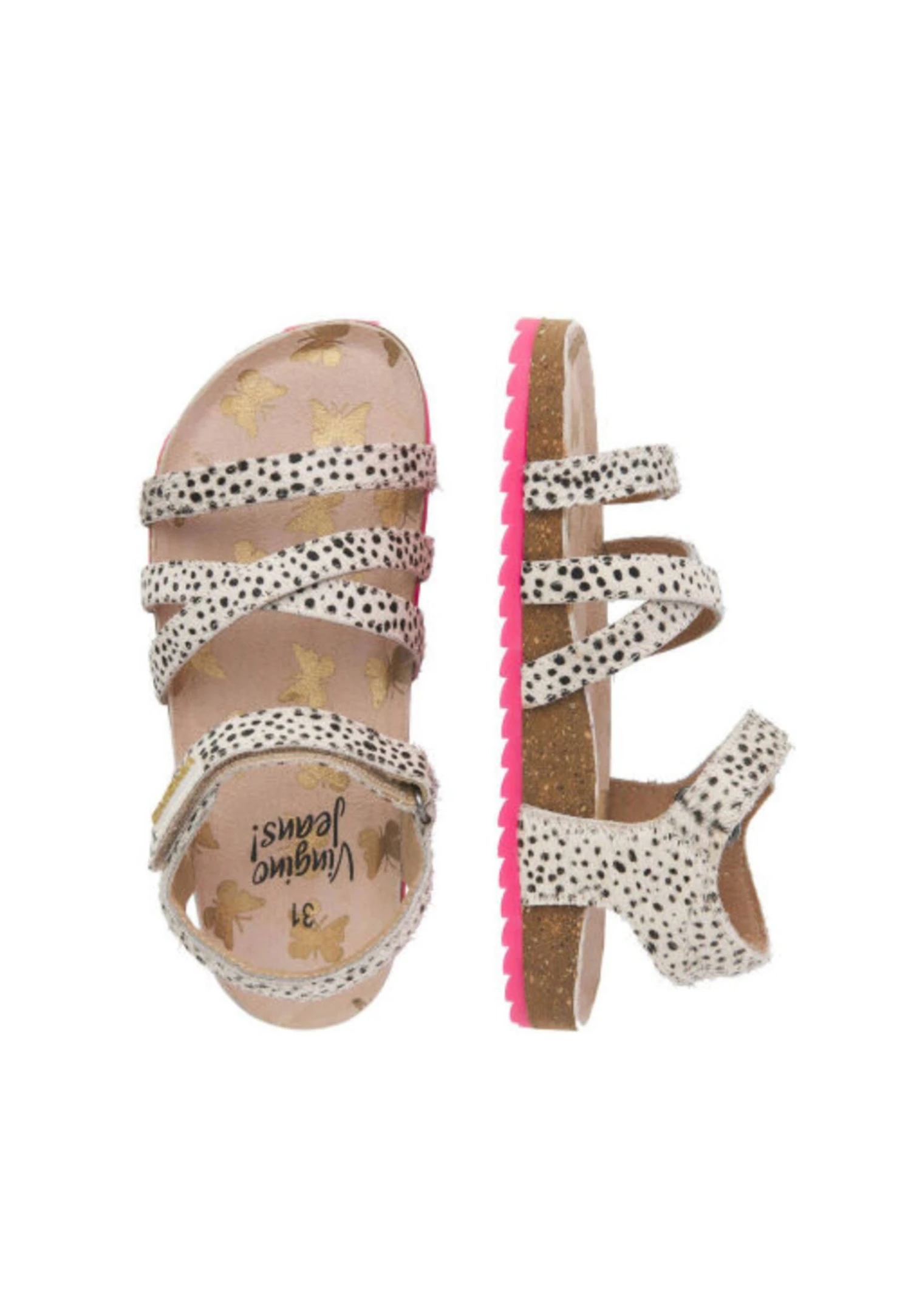 Vingino Vikki - Sandalen - White/Black 3 Vingino Vikki - Sandalen - White/Black - Afbeelding 3