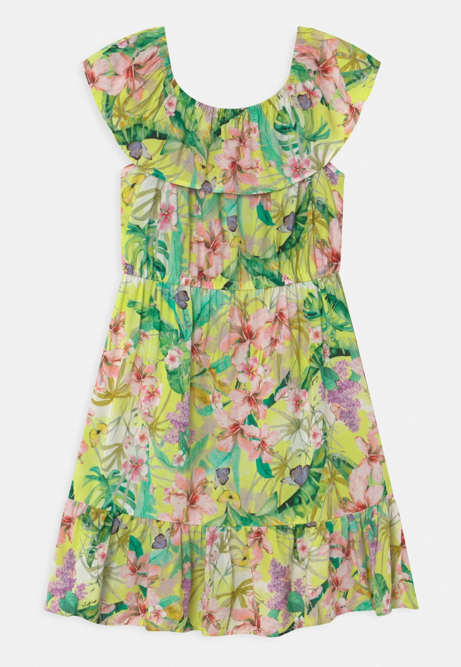 Vingino Pally - Jurk - New Neon Yellow 1 Vingino Pally - Jurk - New Neon Yellow