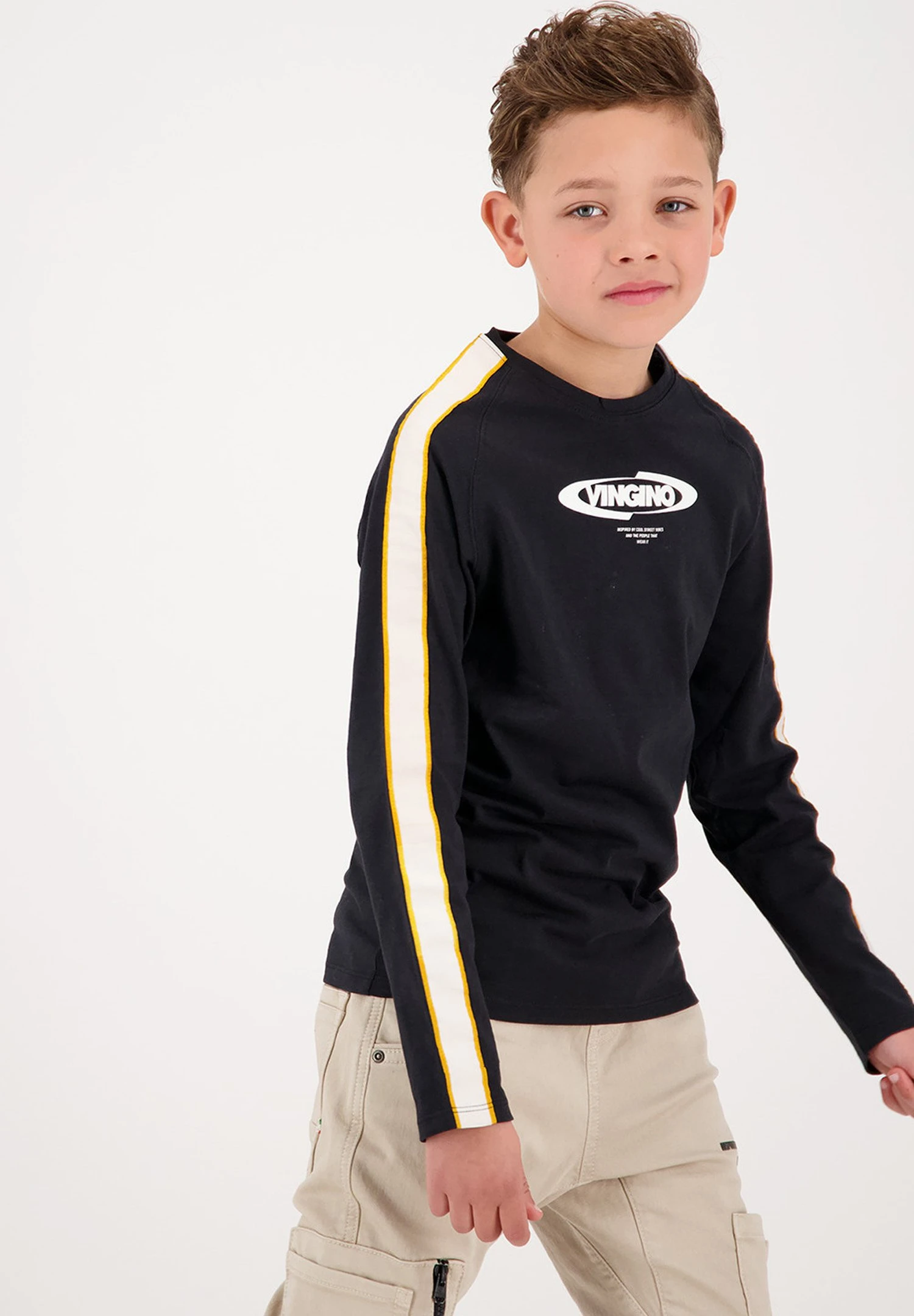 Vingino Jazco - Longsleeve - Deep Black 2 Vingino Jazco - Longsleeve - Deep Black - Afbeelding 2