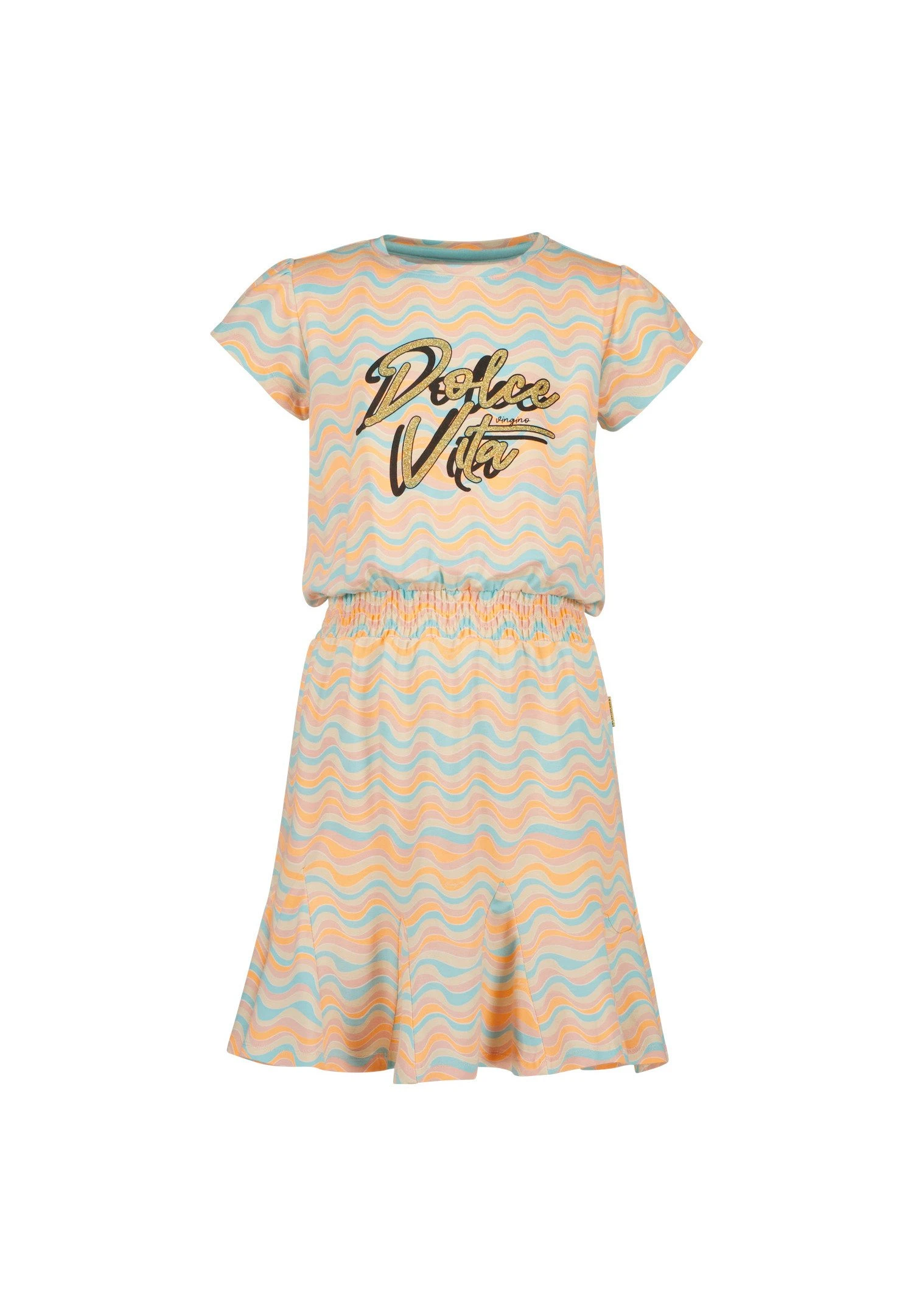 Vingino Parlize - Jurk - Aqua Blue 4 Vingino Parlize - Jurk - Aqua Blue - Afbeelding 4