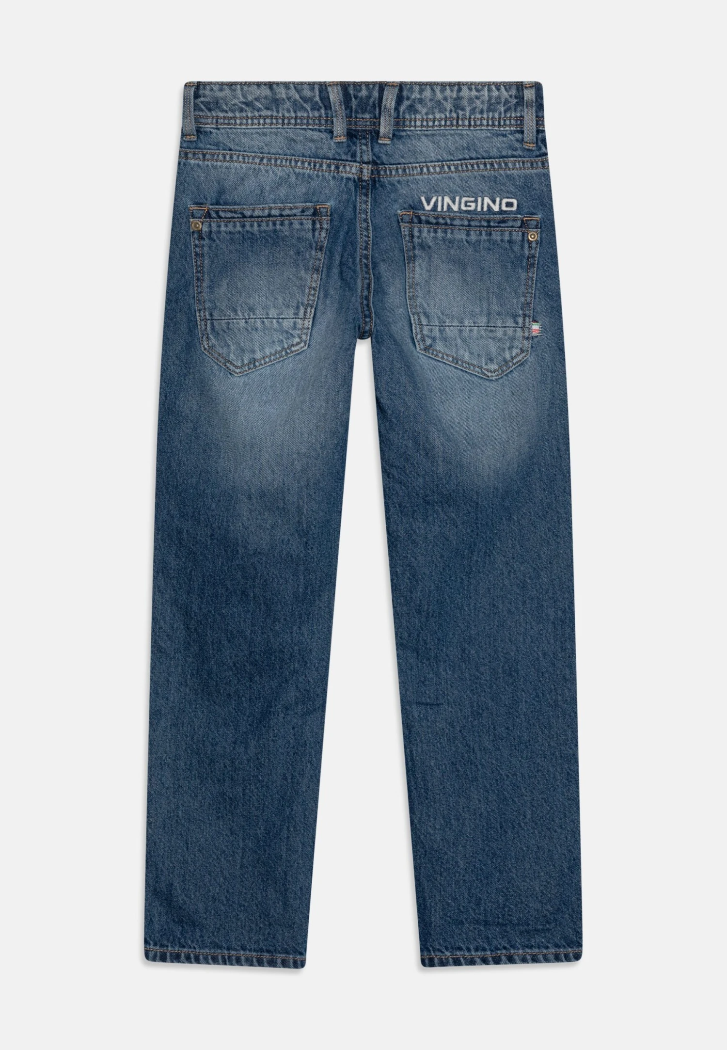 Vingino Baggio- Straight Leg Jeans - Blue Vintage 2 Vingino Baggio- Straight Leg Jeans - Blue Vintage - Afbeelding 2