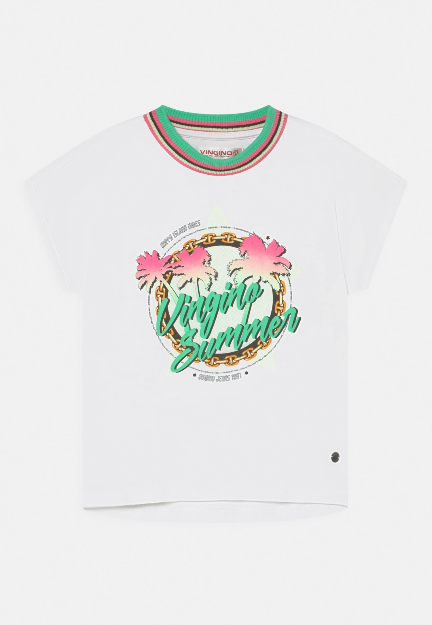 Vingino Hannia - T-Shirt Print - Real White 1 Vingino Hannia - T-Shirt Print - Real White