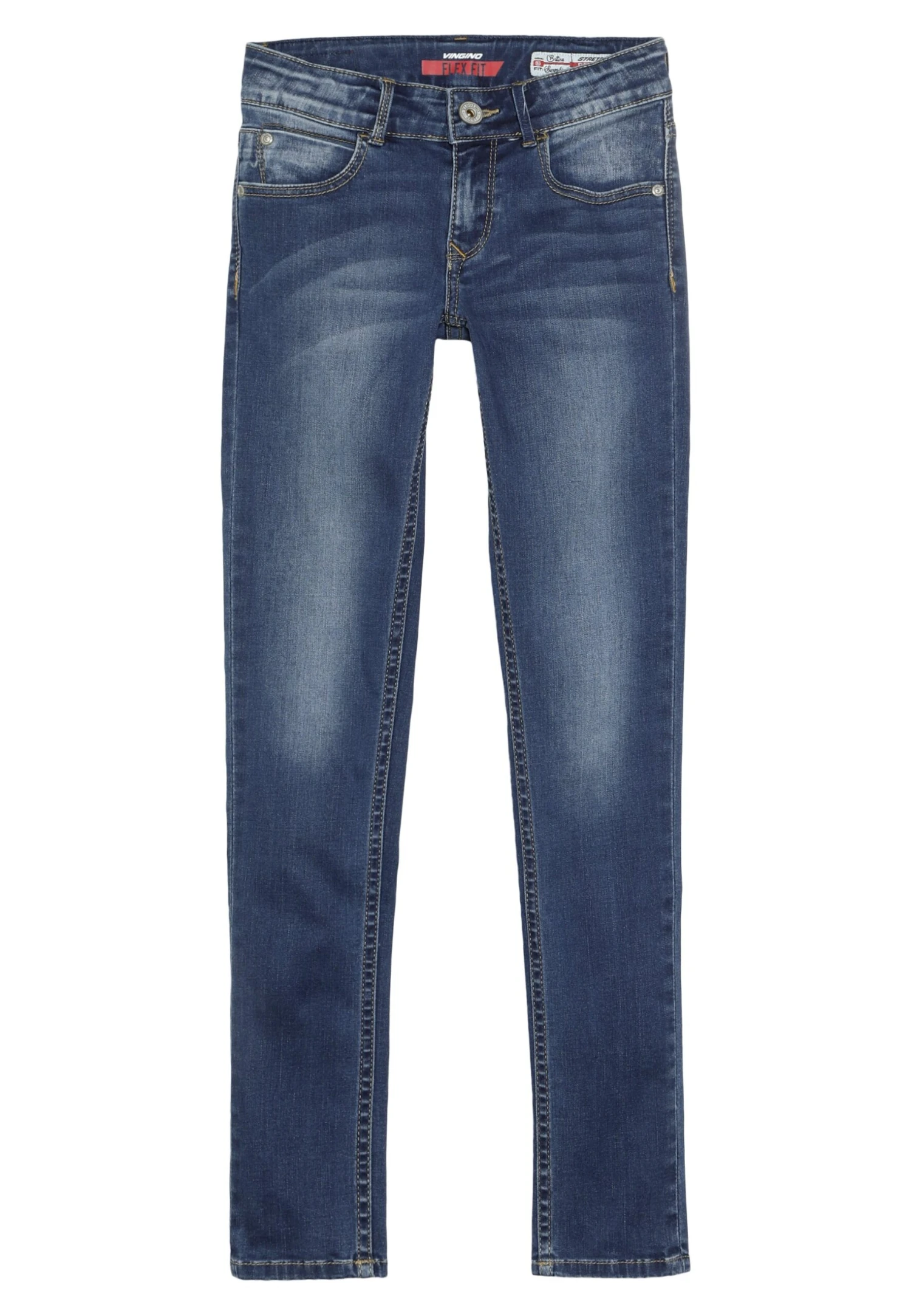 Vingino Bettine - Jeans Skinny Fit - Dark-Blue Denim 4 Vingino Bettine - Jeans Skinny Fit - Dark-Blue Denim - Afbeelding 4