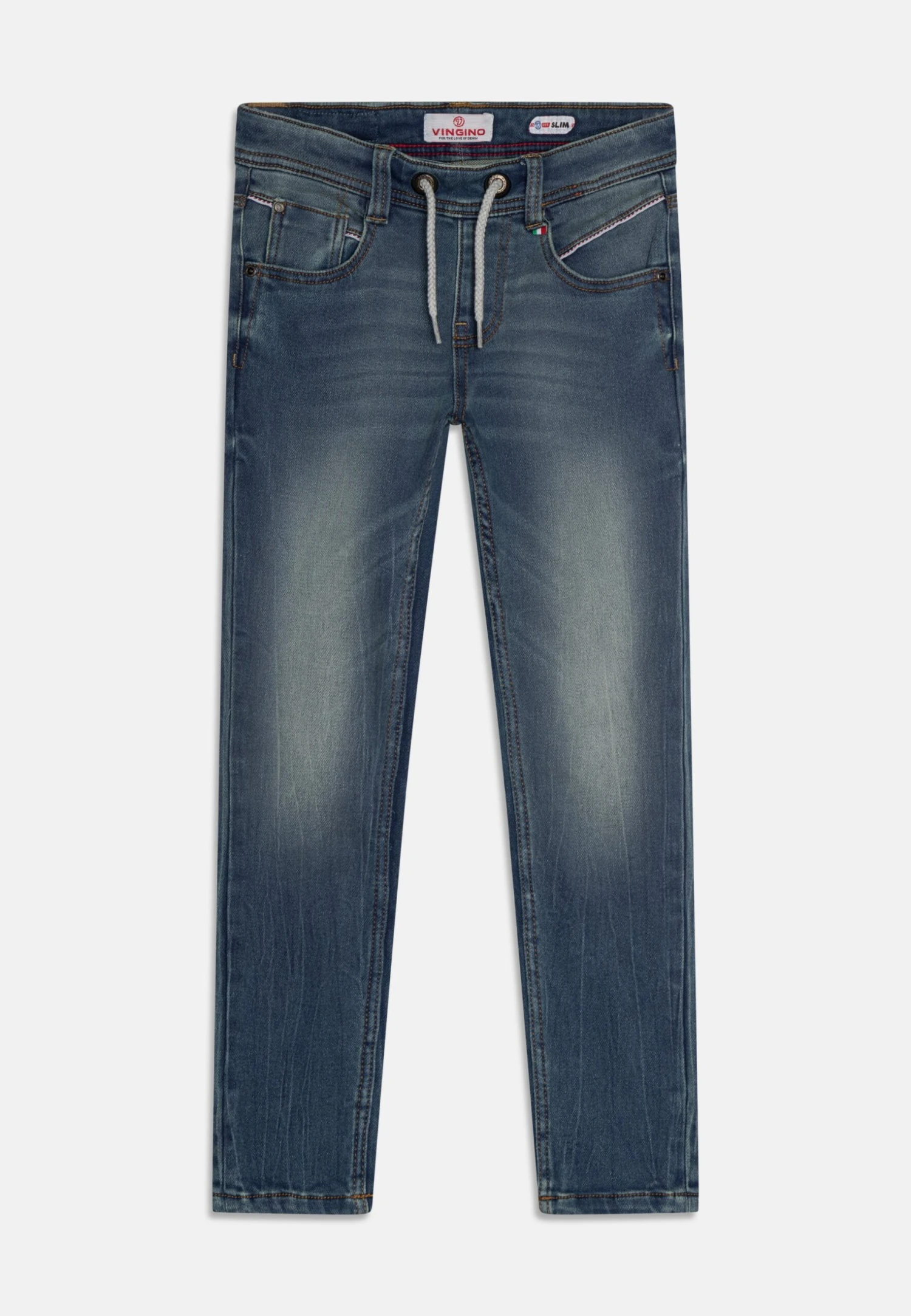 Vingino Davino - Slim Fit Jeans - Blue Vintage 1 Vingino Davino - Slim Fit Jeans - Blue Vintage