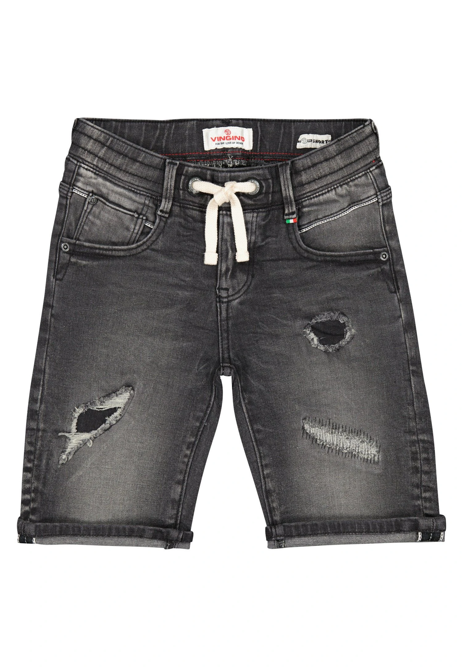 Vingino Cecario - Jeansshort - Black Vintage 4 Vingino Cecario - Jeansshort - Black Vintage - Afbeelding 4