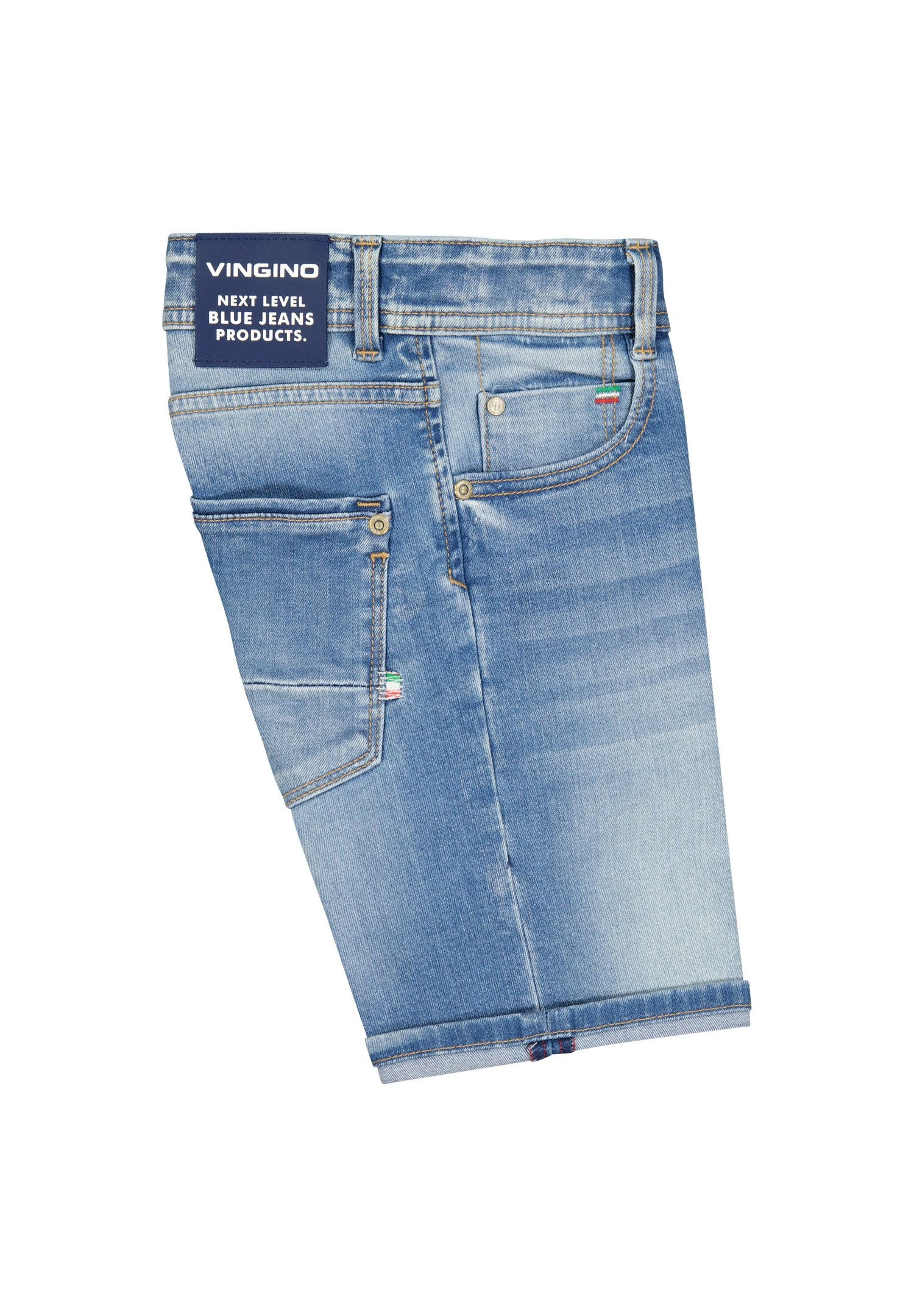 Vingino Charlie - Jeansshort - Mid Blue Wash 6 Vingino Charlie - Jeansshort - Mid Blue Wash - Afbeelding 6