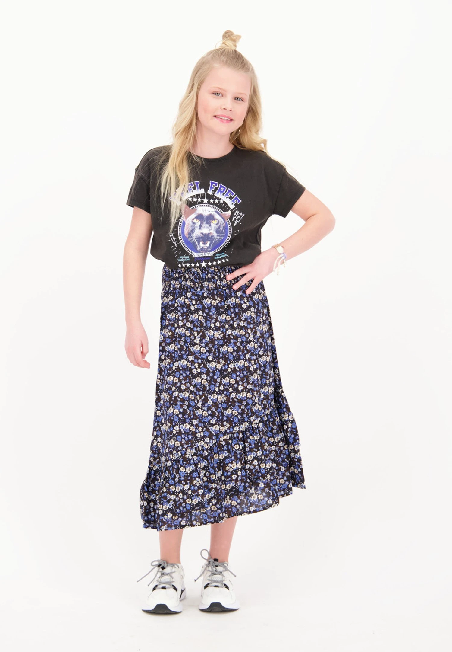 Vingino Qylie - A-Lijn Rok - Sapphire Blue 2 Vingino Qylie - A-Lijn Rok - Sapphire Blue - Afbeelding 2