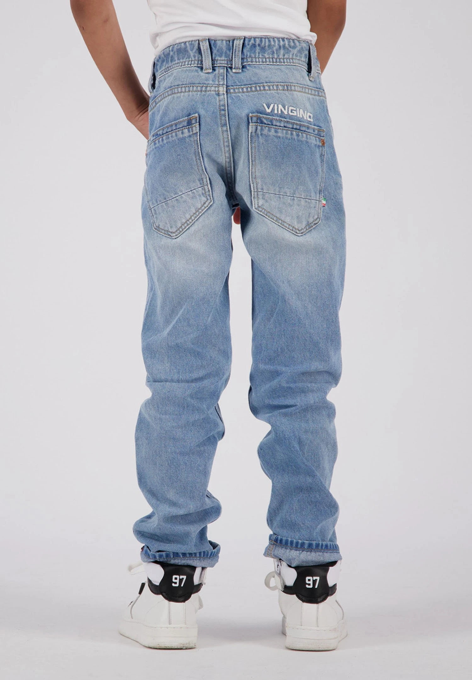 Vingino Baggio Vintage- Straight Leg Jeans - Blue Vintage 2 Vingino Baggio Vintage- Straight Leg Jeans - Blue Vintage - Afbeelding 2