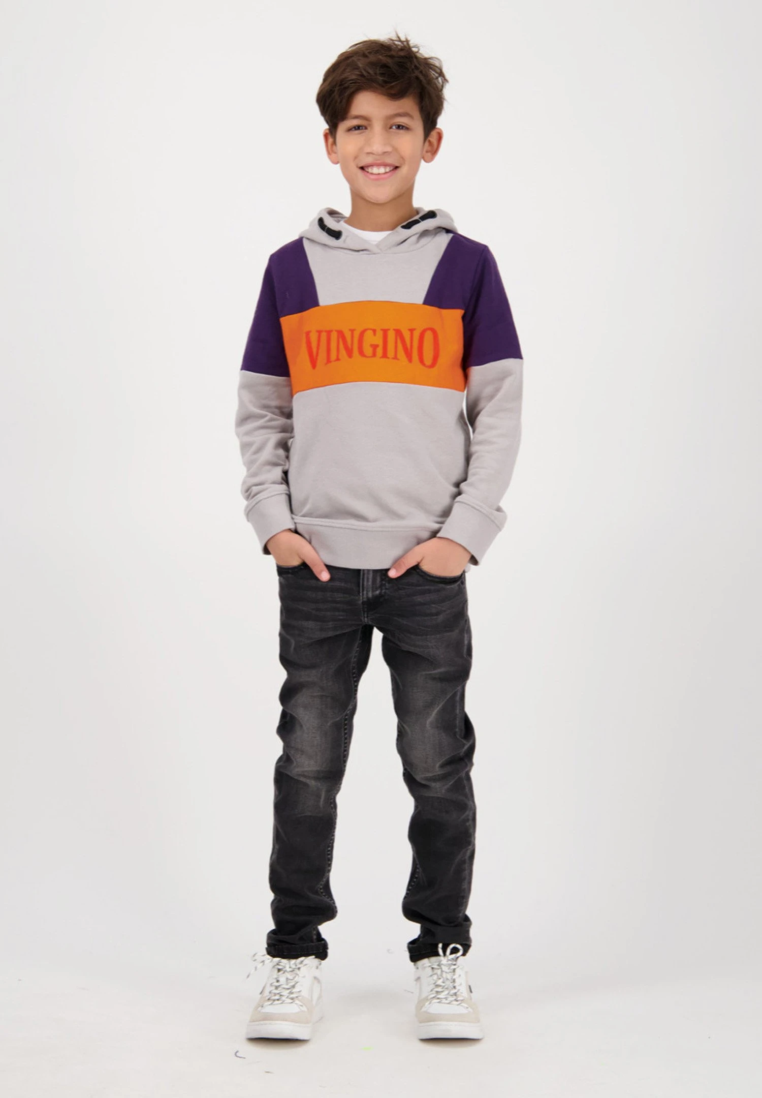 Vingino Nidus - Hoodie - Rhino Grey 1 Vingino Nidus - Hoodie - Rhino Grey