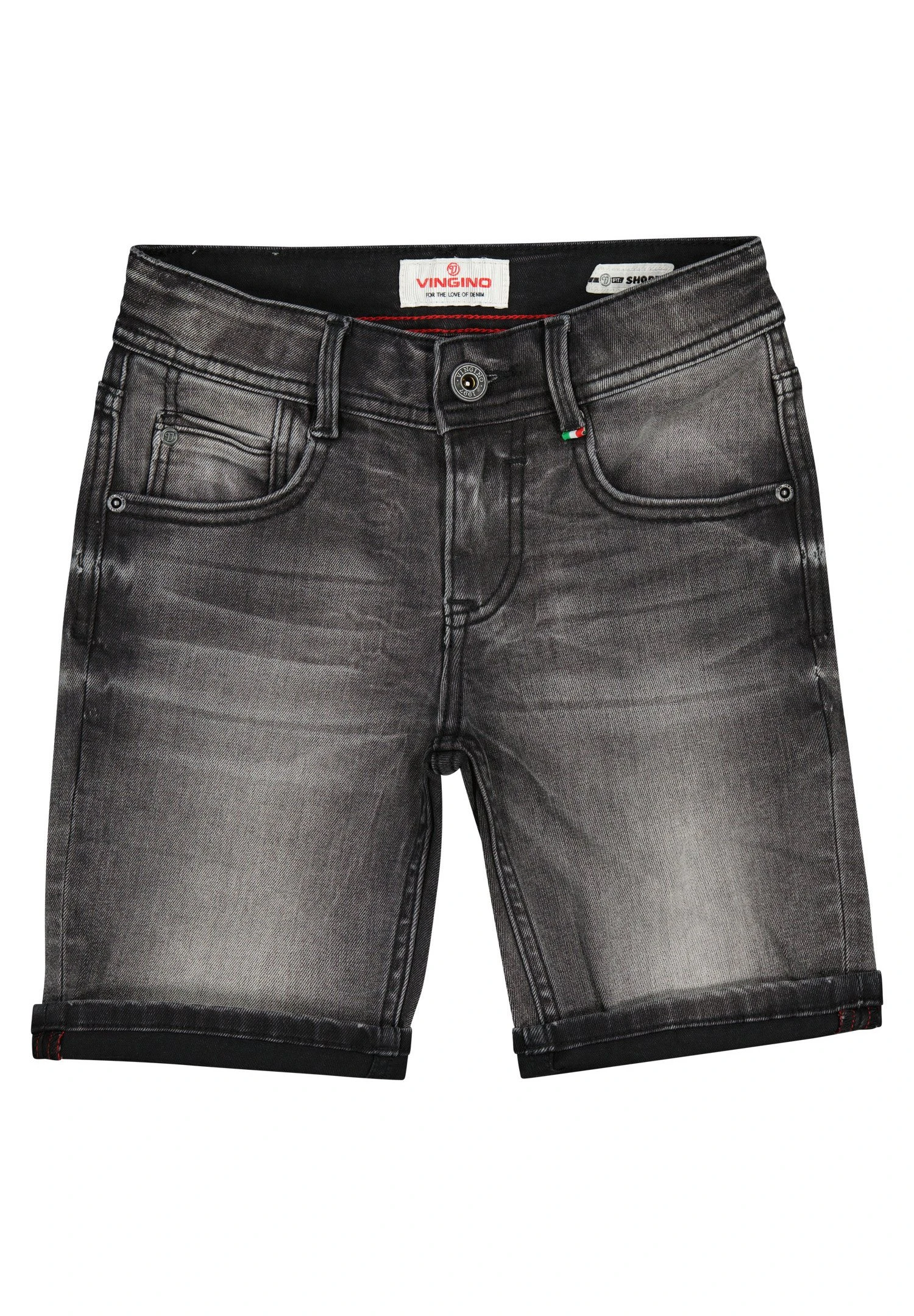 Vingino Chavez Vintage - Jeansshort - Grey Denim 1 Vingino Chavez Vintage - Jeansshort - Grey Denim