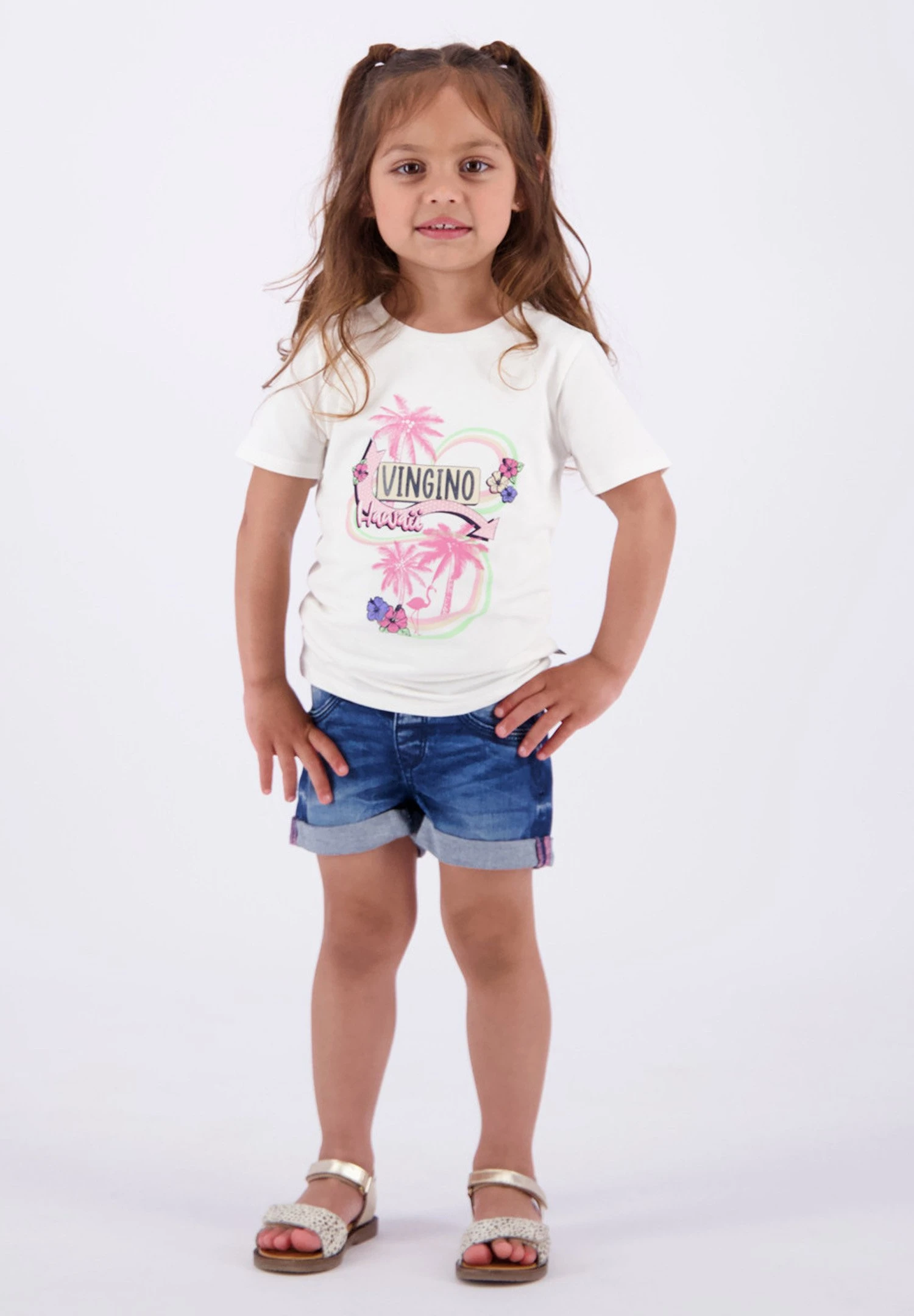 Vingino Hanni - T-Shirt Print - Real White 1 Vingino Hanni - T-Shirt Print - Real White