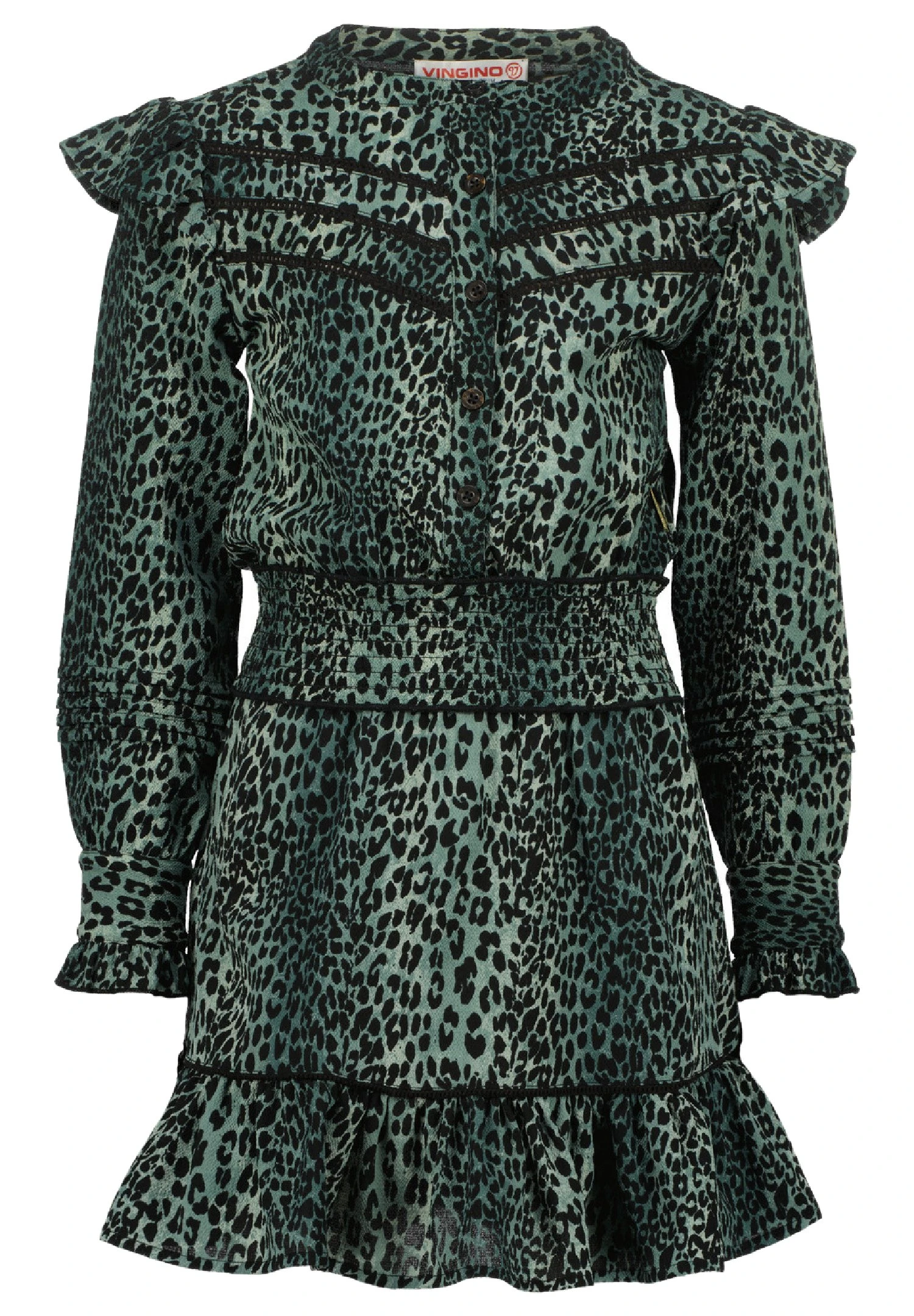 Vingino Prenate - Jurk - Sage Green 3 Vingino Prenate - Jurk - Sage Green - Afbeelding 3