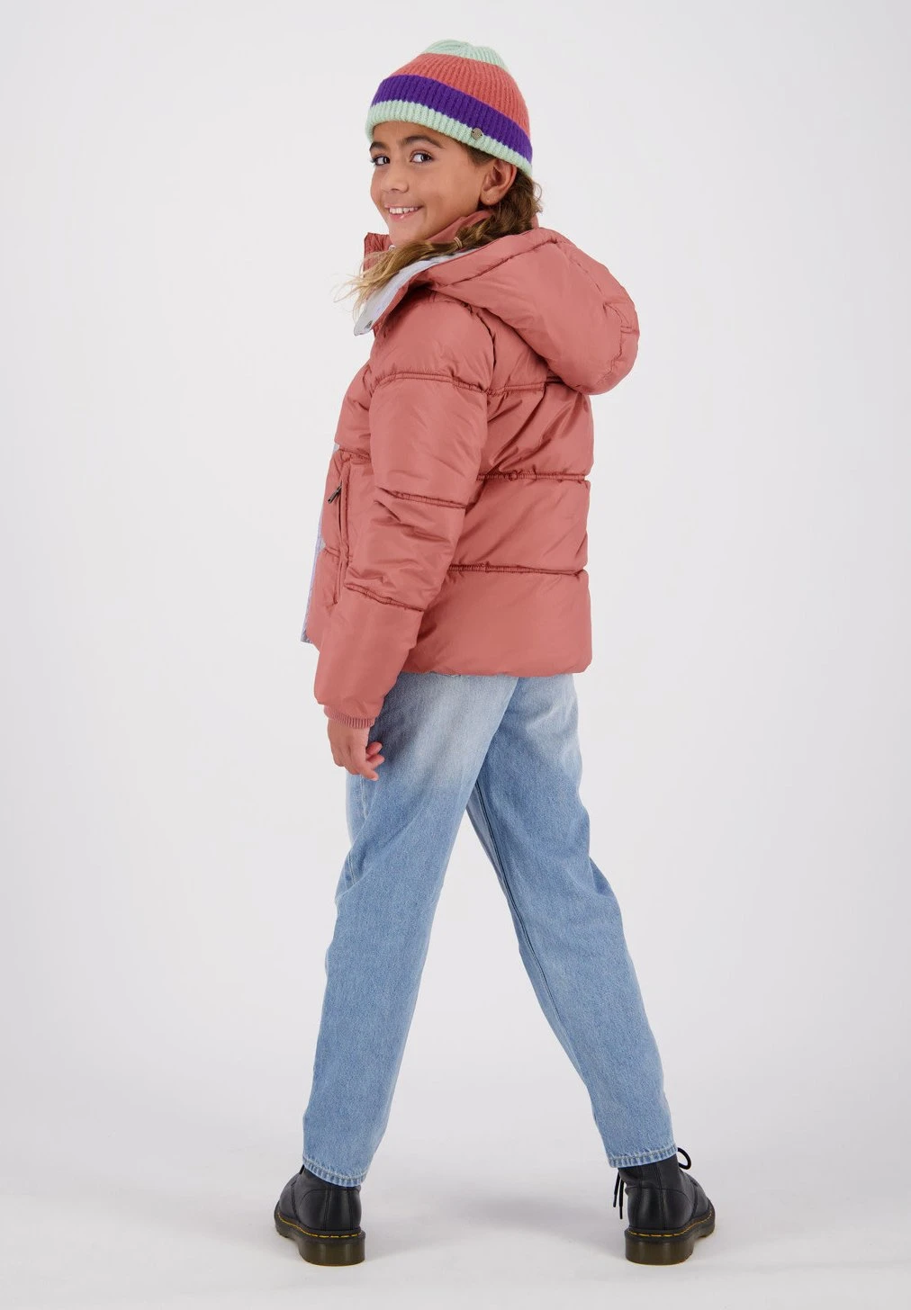 Vingino Meiden Timmely Wild - Winterjas - Salmon 2 Vingino Meiden Timmely Wild - Winterjas - Salmon - Afbeelding 2