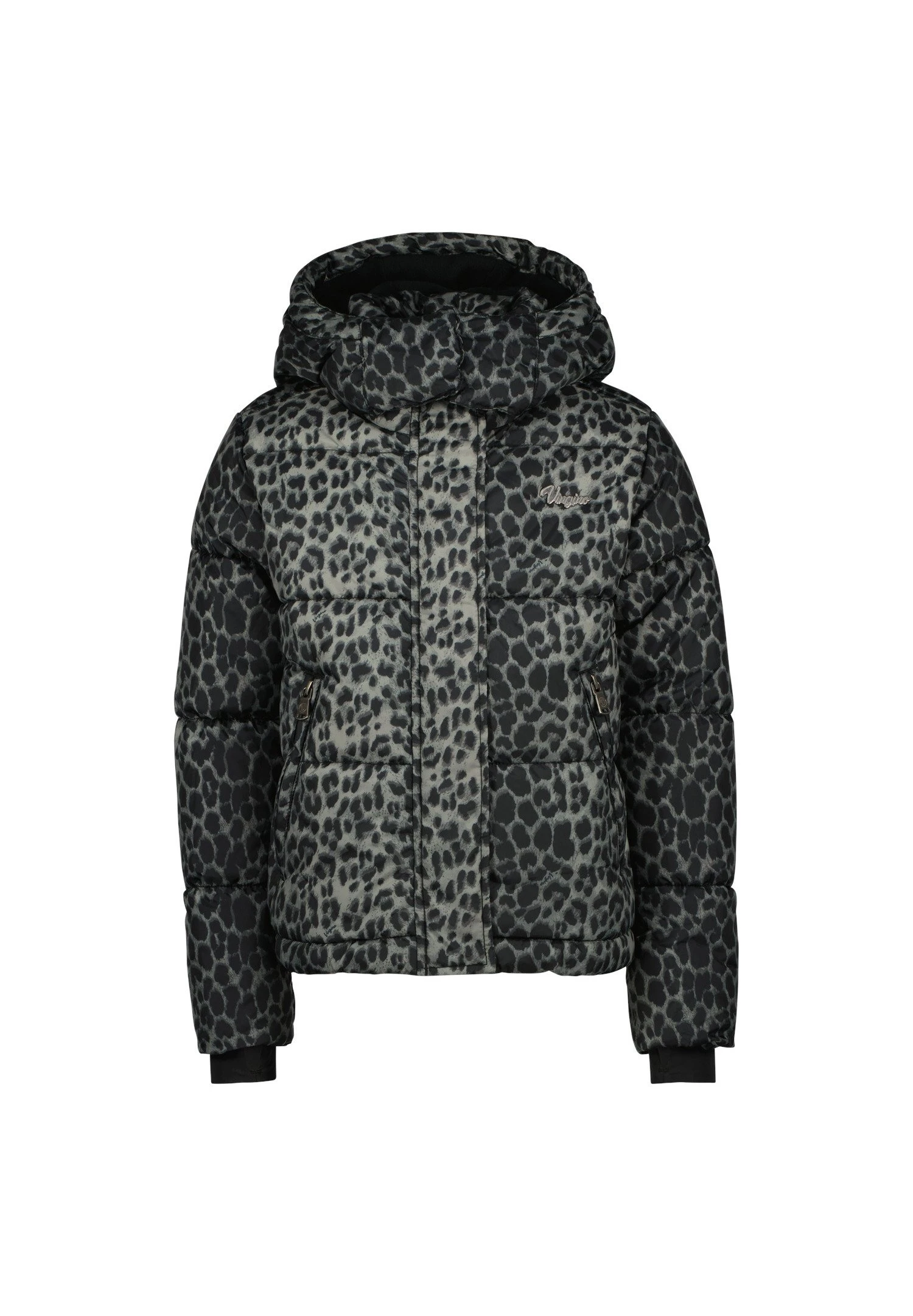 Vingino Talinna- Winterjas - Multicolor Grey Black 2 Vingino Talinna- Winterjas - Multicolor Grey Black - Afbeelding 2