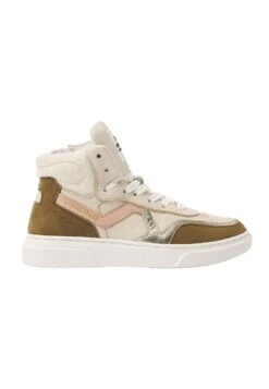 Vingino Suze Mid - Sneakers Hoog - Off White/Brown