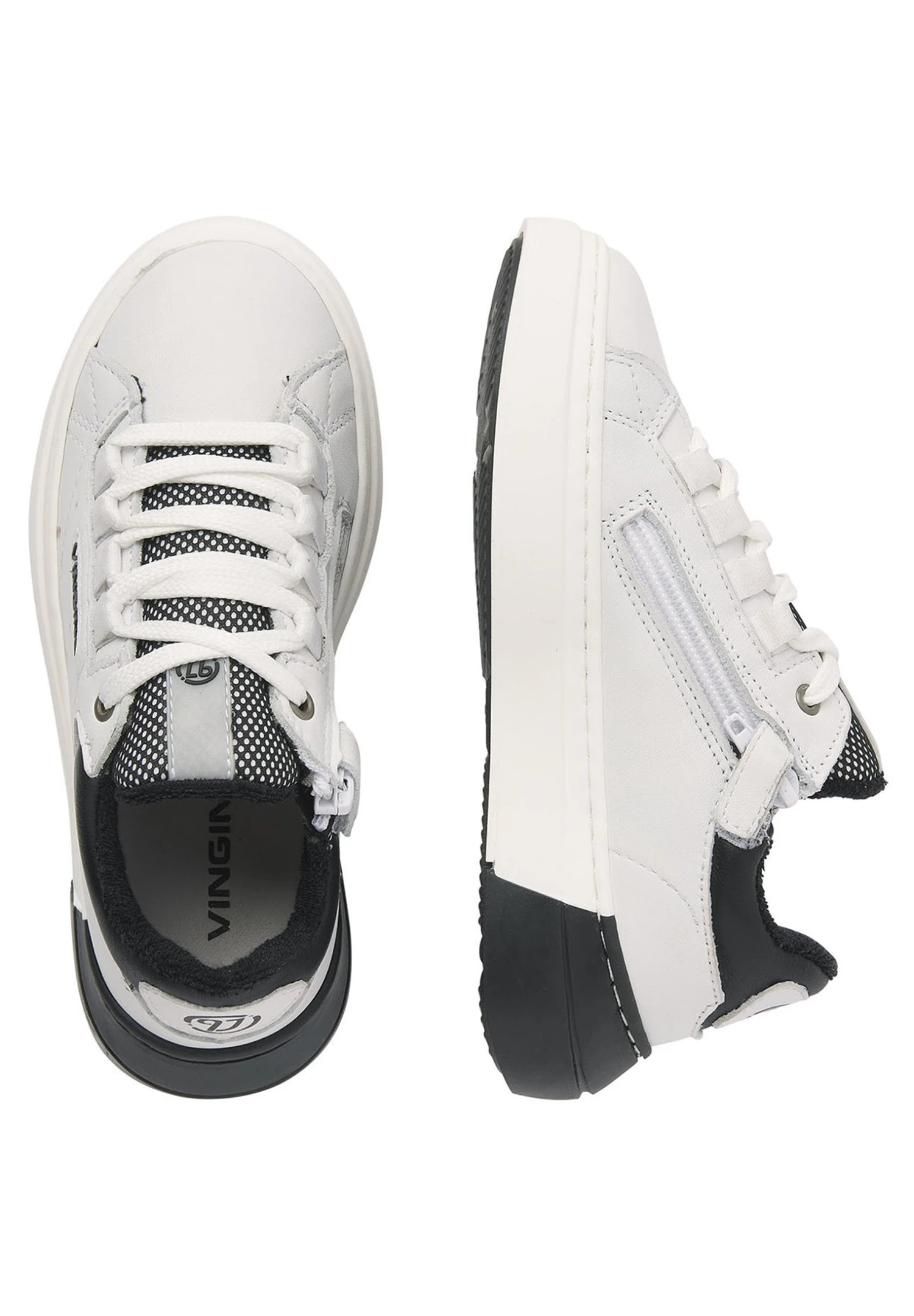 Vingino Vince Vb47-6008-01 28 - Sneakers Laag - White 3 Vingino Vince Vb47-6008-01 28 - Sneakers Laag - White - Afbeelding 3