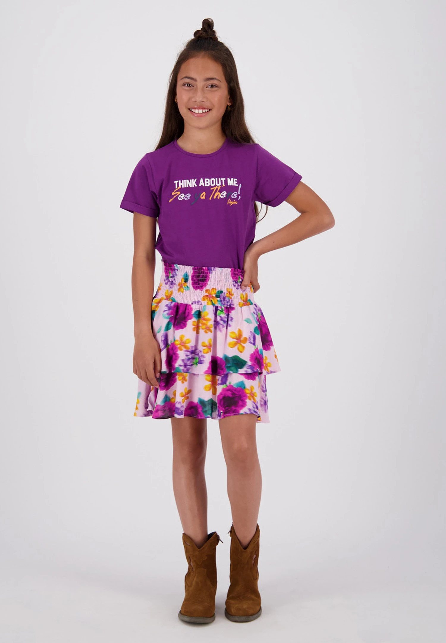 Vingino Hera - T-Shirt Print - Deep Plum Purple 1 Vingino Hera - T-Shirt Print - Deep Plum Purple