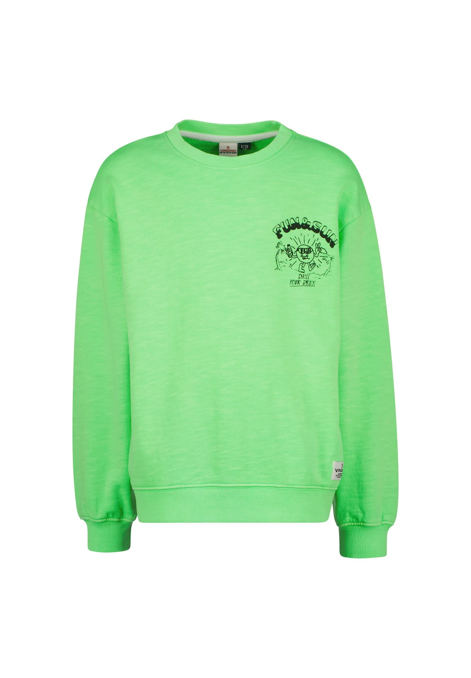 Vingino Murf - Sweater - Soft Neon Lime 1 Vingino Murf - Sweater - Soft Neon Lime