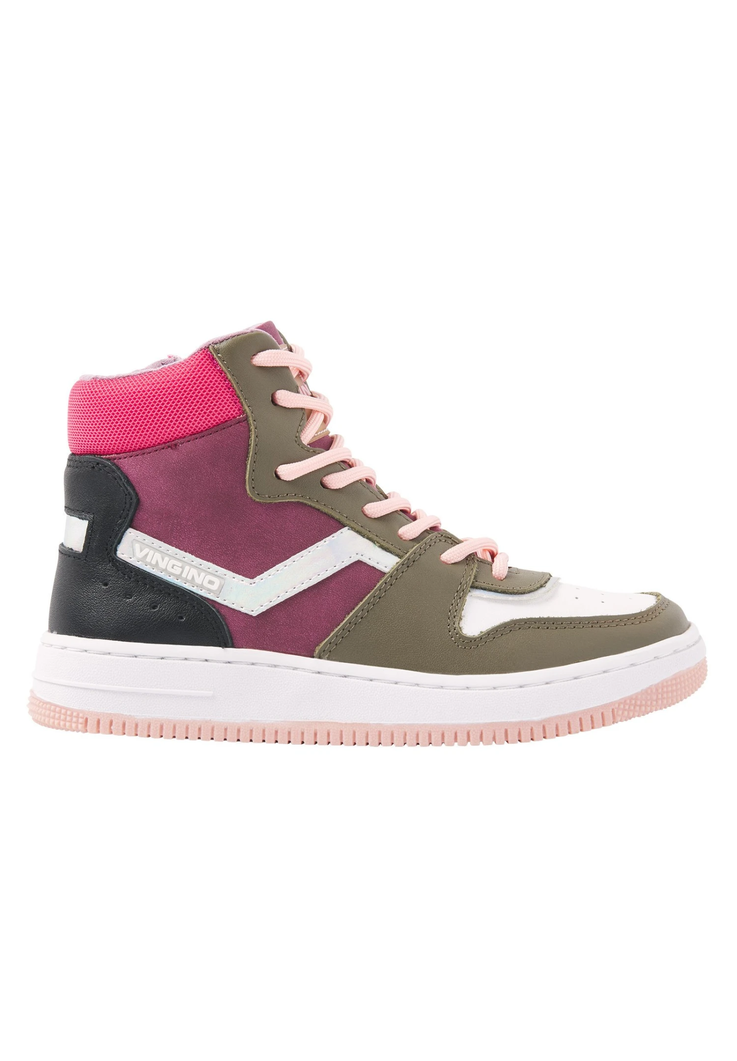 Vingino Vg46-1030-04 Roze-28 - Sneakers Hoog - Pink 1 Vingino Vg46-1030-04 Roze-28 - Sneakers Hoog - Pink