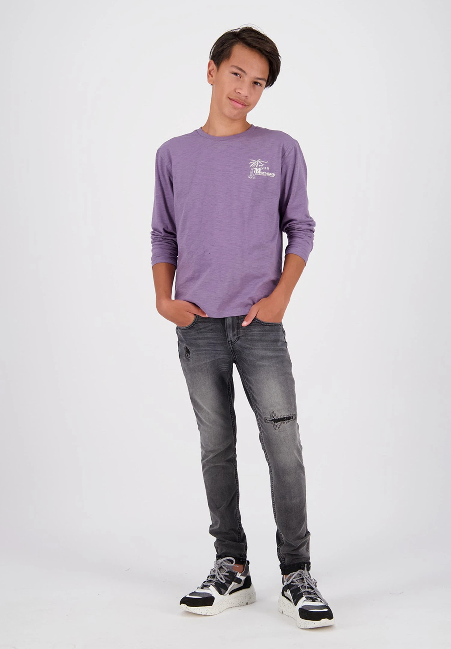 Vingino Alfons- Slim Fit Jeans - Dark Grey Vintage 3 Vingino Alfons- Slim Fit Jeans - Dark Grey Vintage - Afbeelding 3