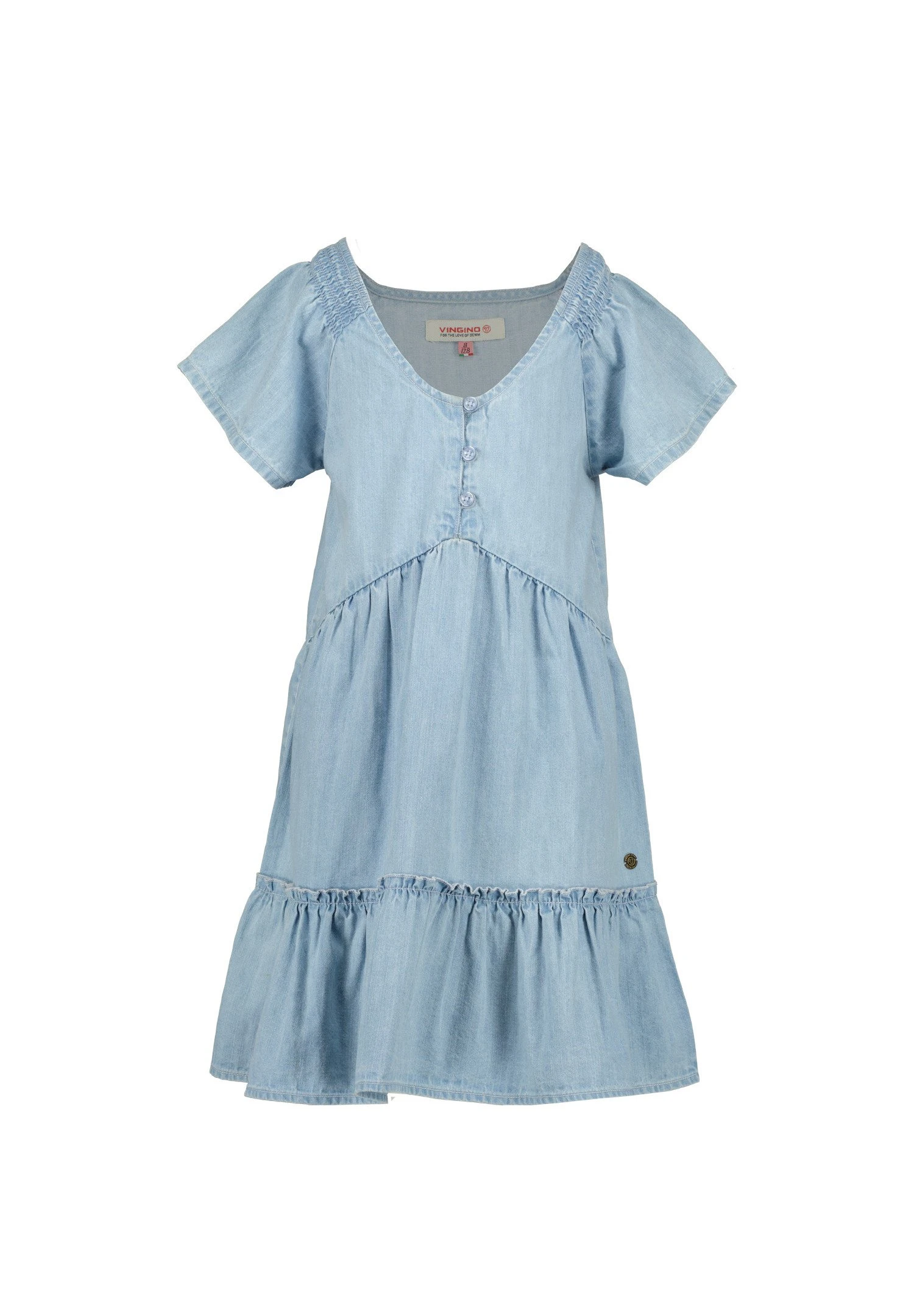 Vingino Jurk - Mid Blue Wash 4 Vingino Jurk - Mid Blue Wash - Afbeelding 4