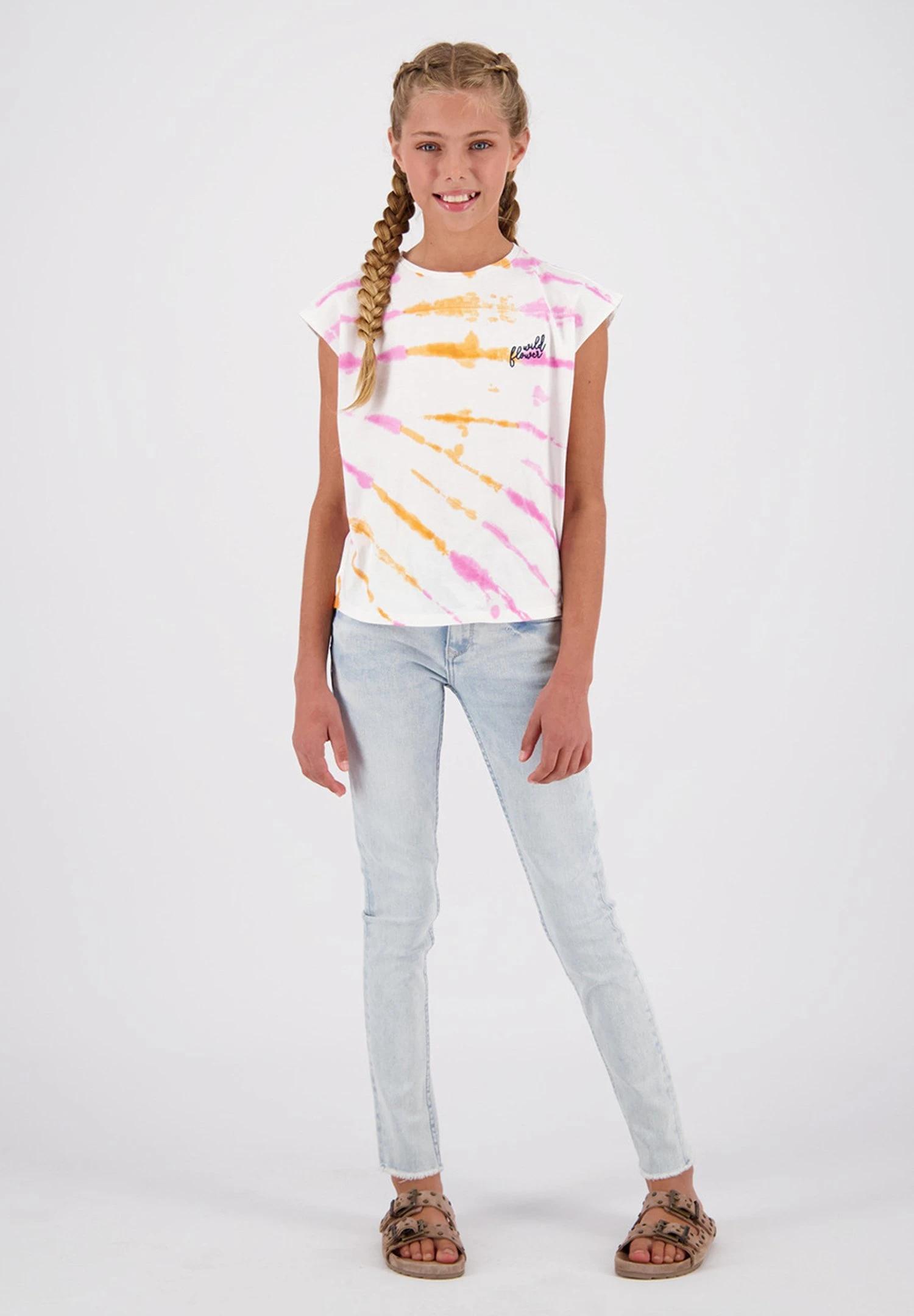 Vingino Hindra- T-Shirt Print - Warm White 1 Vingino Hindra- T-Shirt Print - Warm White