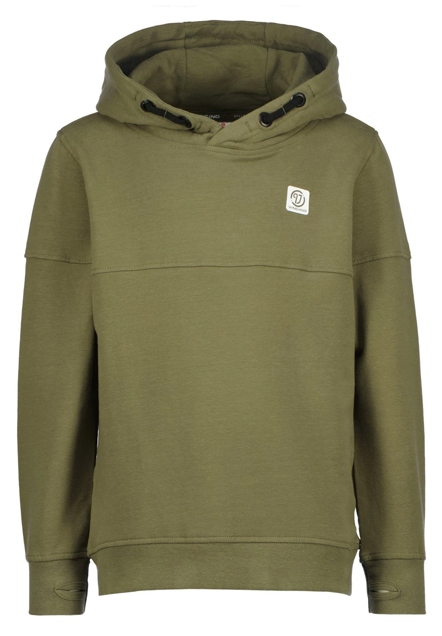 Vingino Hoody-Basic-Logo- Hoodie - Army Green 1 Vingino Hoody-Basic-Logo- Hoodie - Army Green