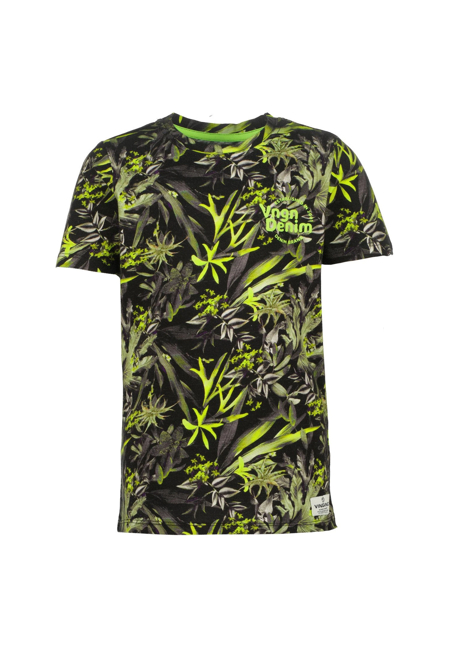 Vingino Halvar - T-Shirt Print - Neon Yellow 1 Vingino Halvar - T-Shirt Print - Neon Yellow