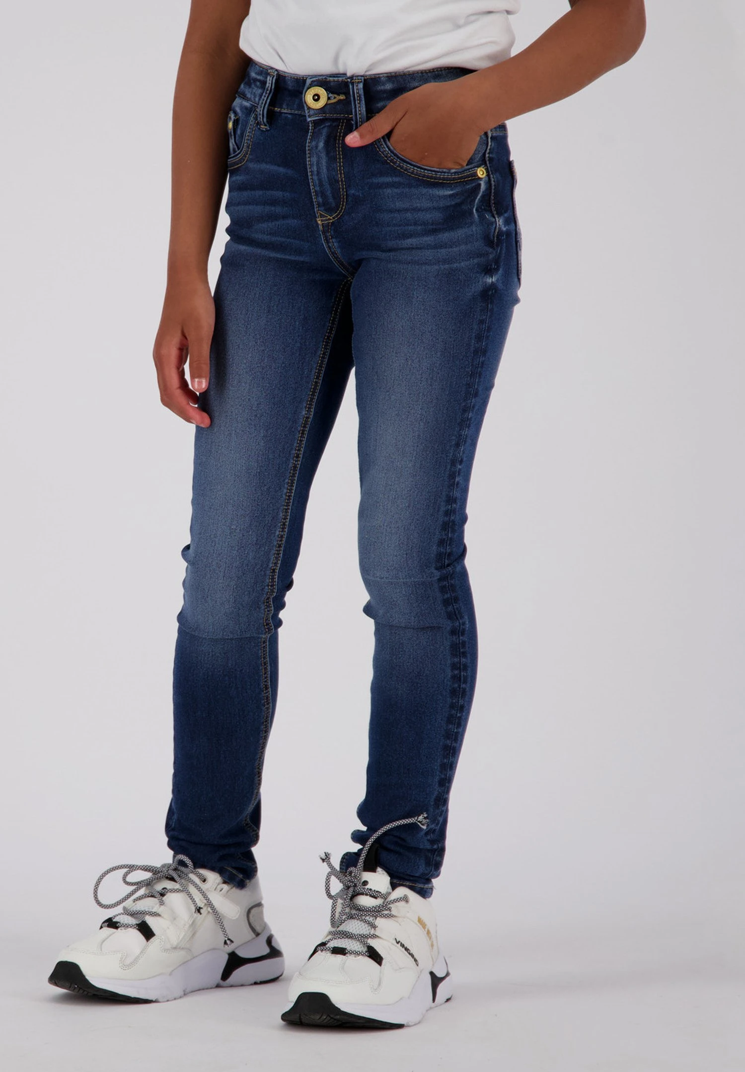 Vingino Bella- Slim Fit Jeans - Blue Vintage 1 Vingino Bella- Slim Fit Jeans - Blue Vintage