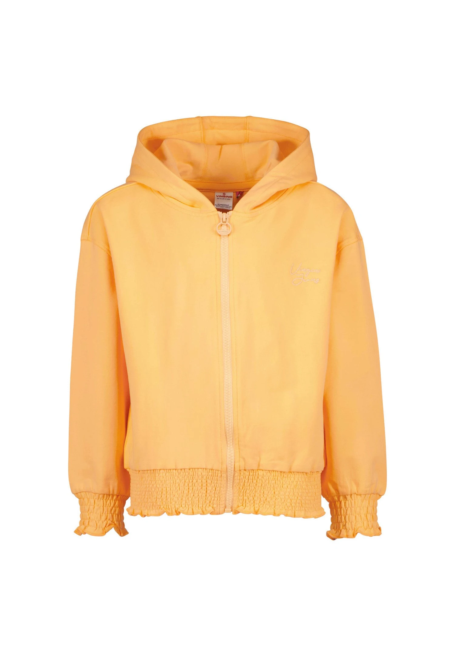 Vingino Odessa - Sweater Met Rits - Light Neon Orange 3 Vingino Odessa - Sweater Met Rits - Light Neon Orange - Afbeelding 3