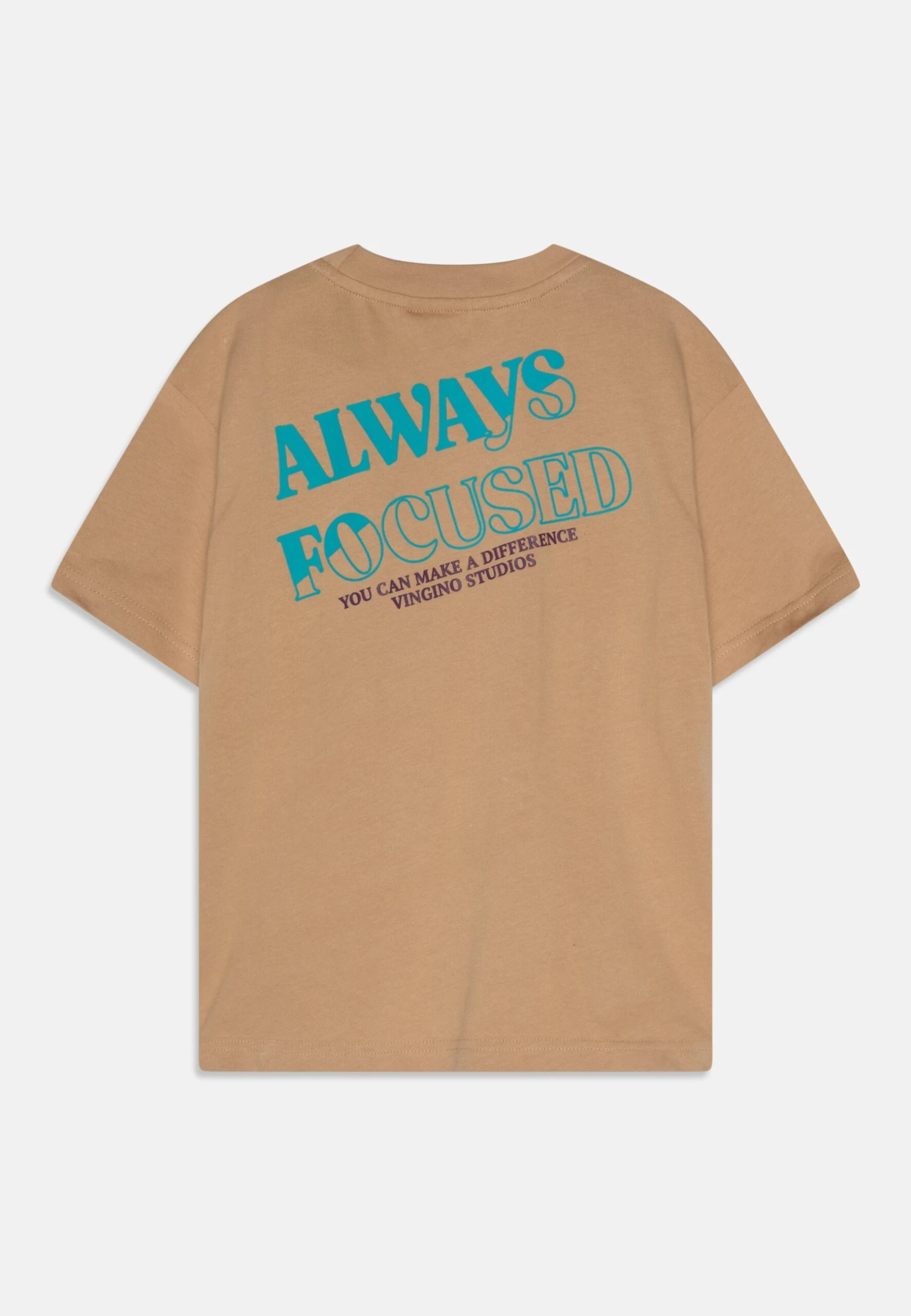 Vingino Javey Oversized Fit - T-Shirt Print - Spruce Sand 2 Vingino Javey Oversized Fit - T-Shirt Print - Spruce Sand - Afbeelding 2