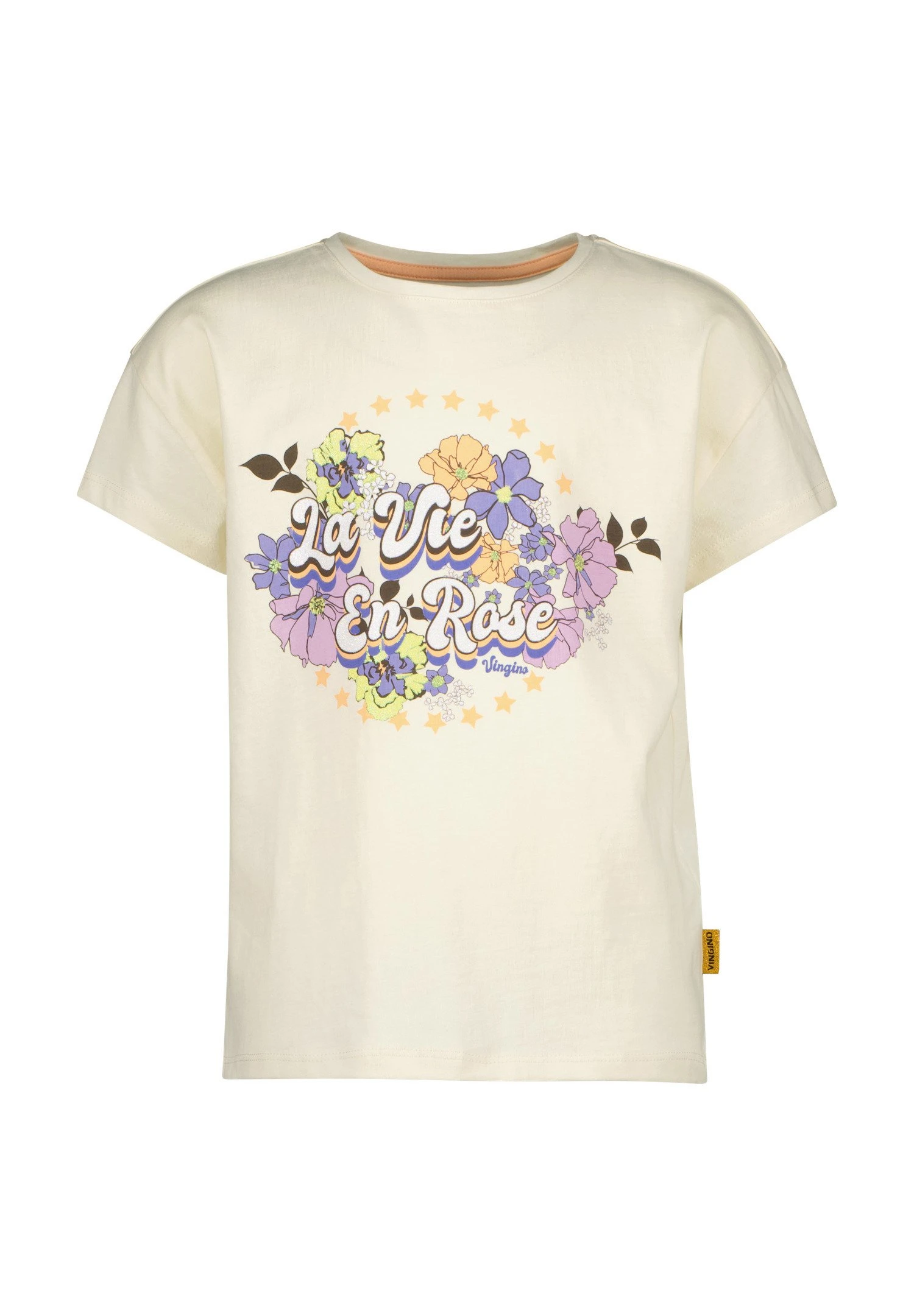 Vingino Hella - T-Shirt Print - Macroon White 3 Vingino Hella - T-Shirt Print - Macroon White - Afbeelding 3