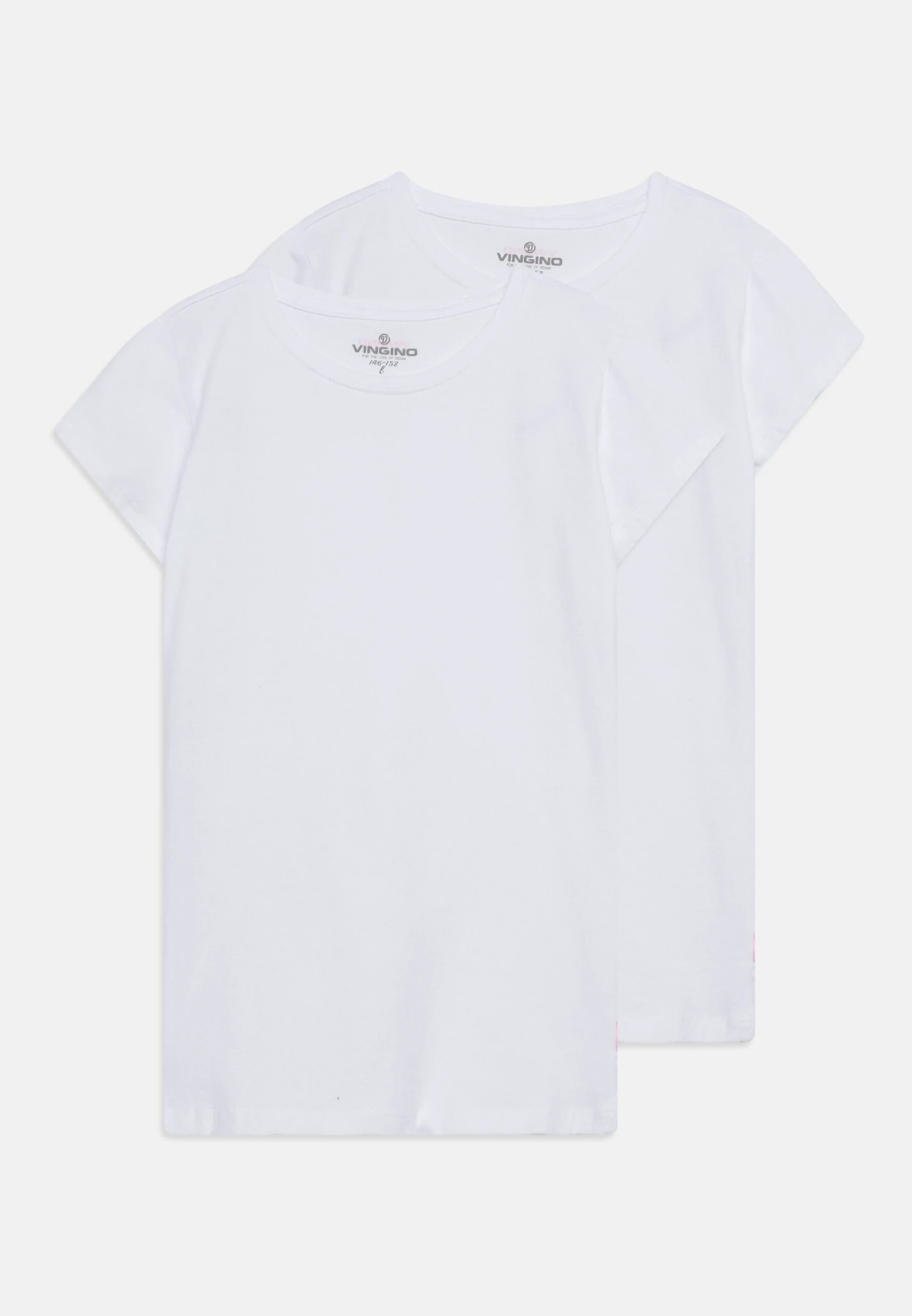Vingino 2 Pack - T-Shirt Basic - Real White 1 Vingino 2 Pack - T-Shirt Basic - Real White
