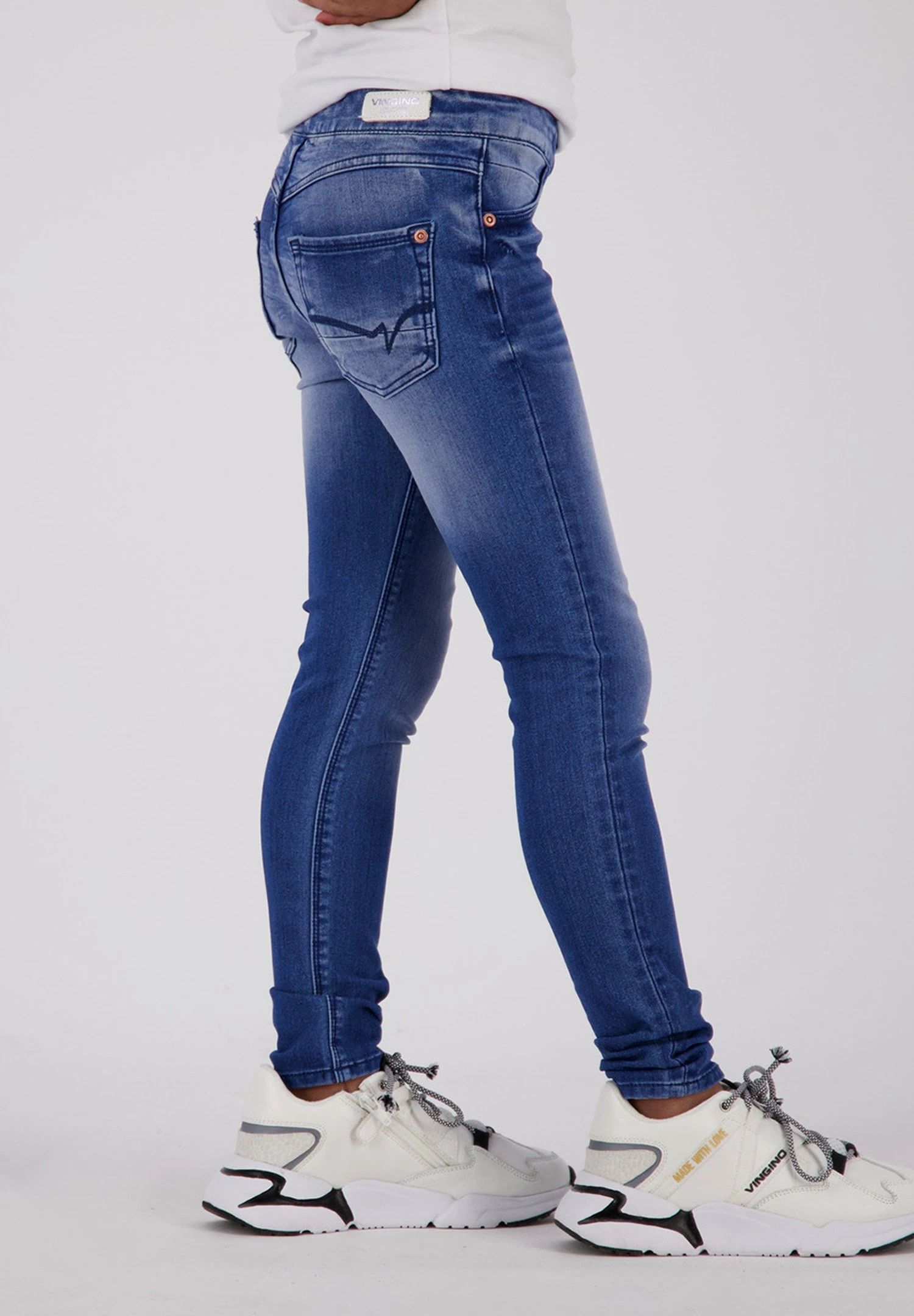 Vingino Bibine - Jeans Skinny Fit - Electric Blue 3 Vingino Bibine - Jeans Skinny Fit - Electric Blue - Afbeelding 3