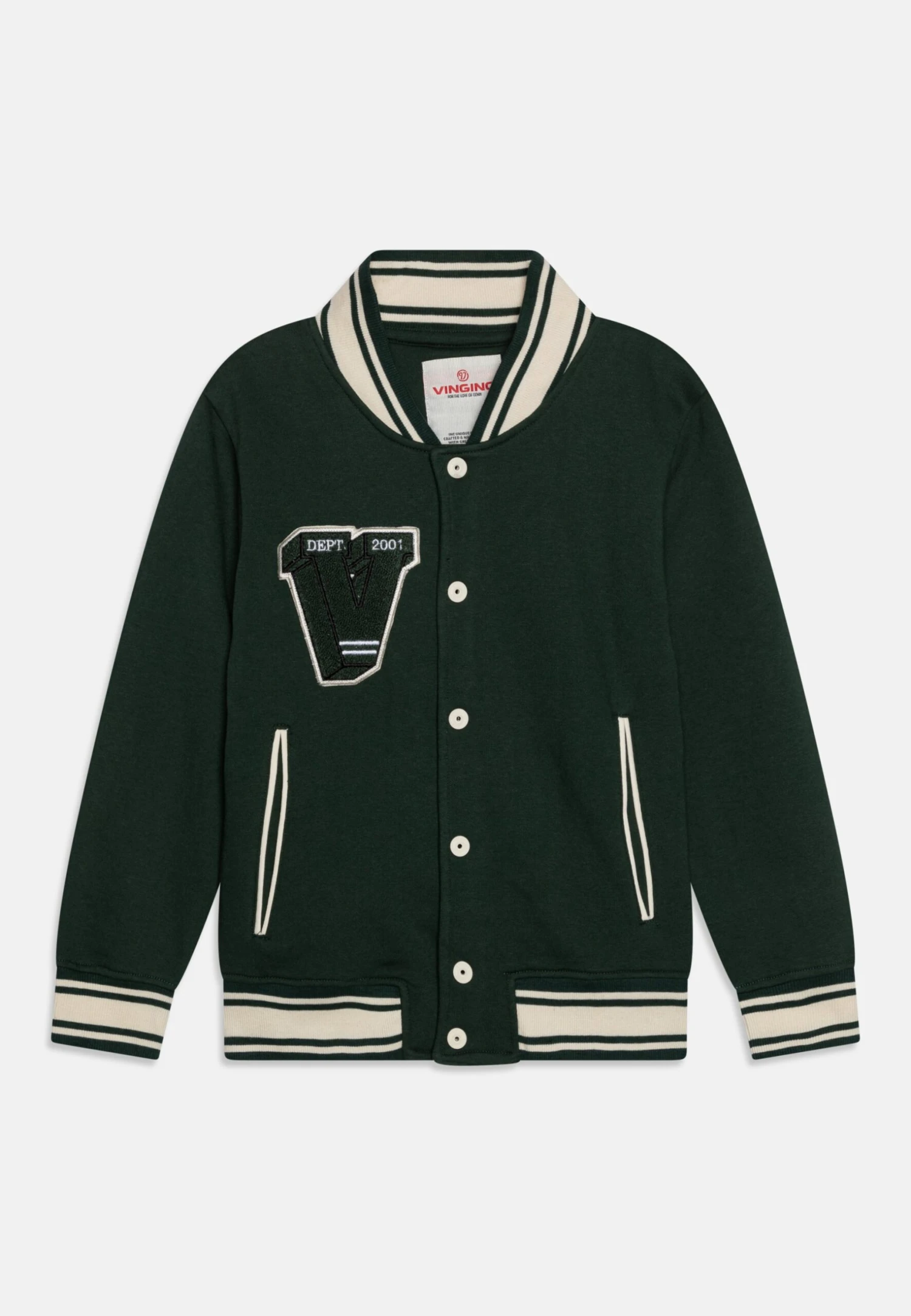 Vingino Ondol - Sweater Met Rits - Darkest Green 1 Vingino Ondol - Sweater Met Rits - Darkest Green