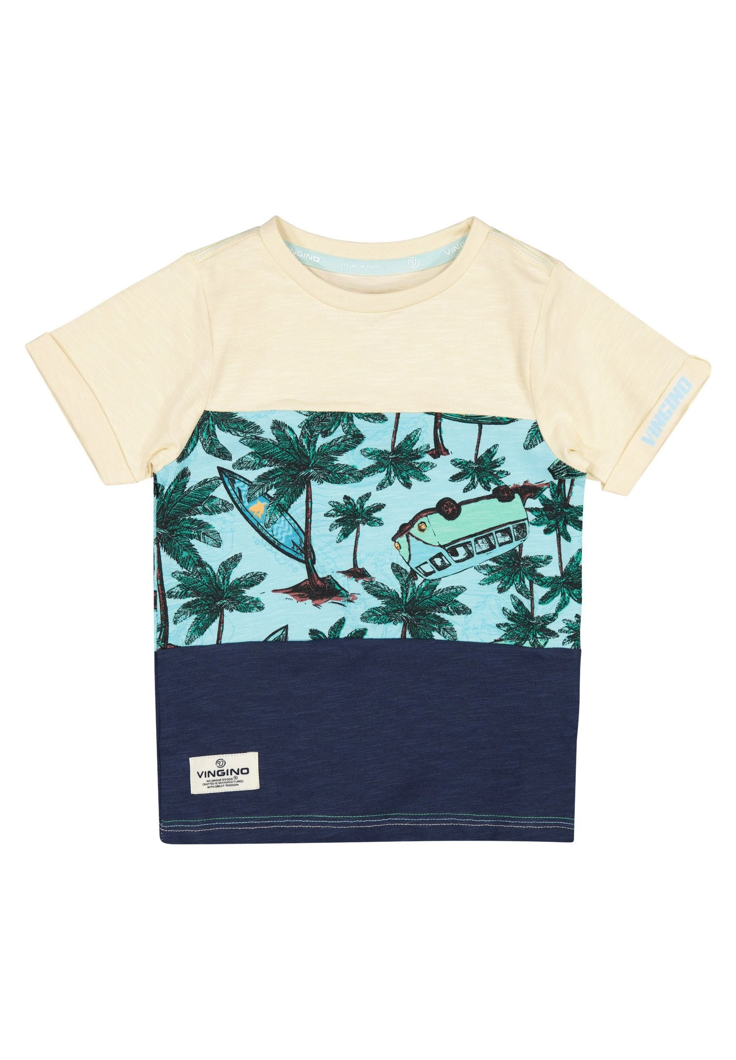 Vingino Hailo - T-Shirt Print - Soft Beige 4 Vingino Hailo - T-Shirt Print - Soft Beige - Afbeelding 4