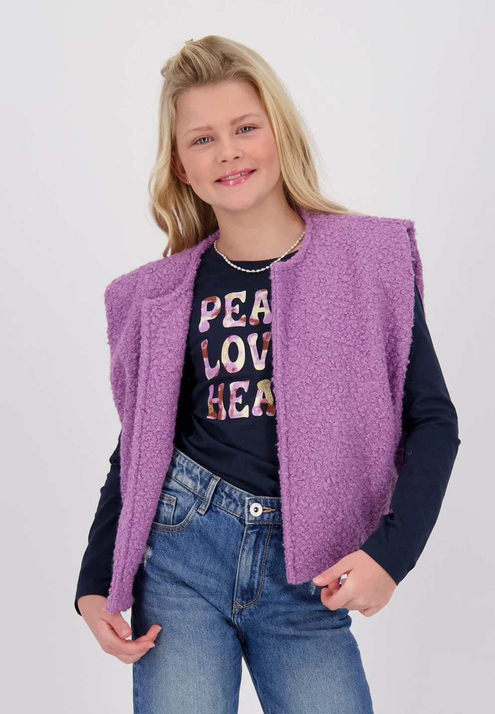 Vingino Tera Flower - Bodywarmer - Lilac 2 Vingino Tera Flower - Bodywarmer - Lilac - Afbeelding 2